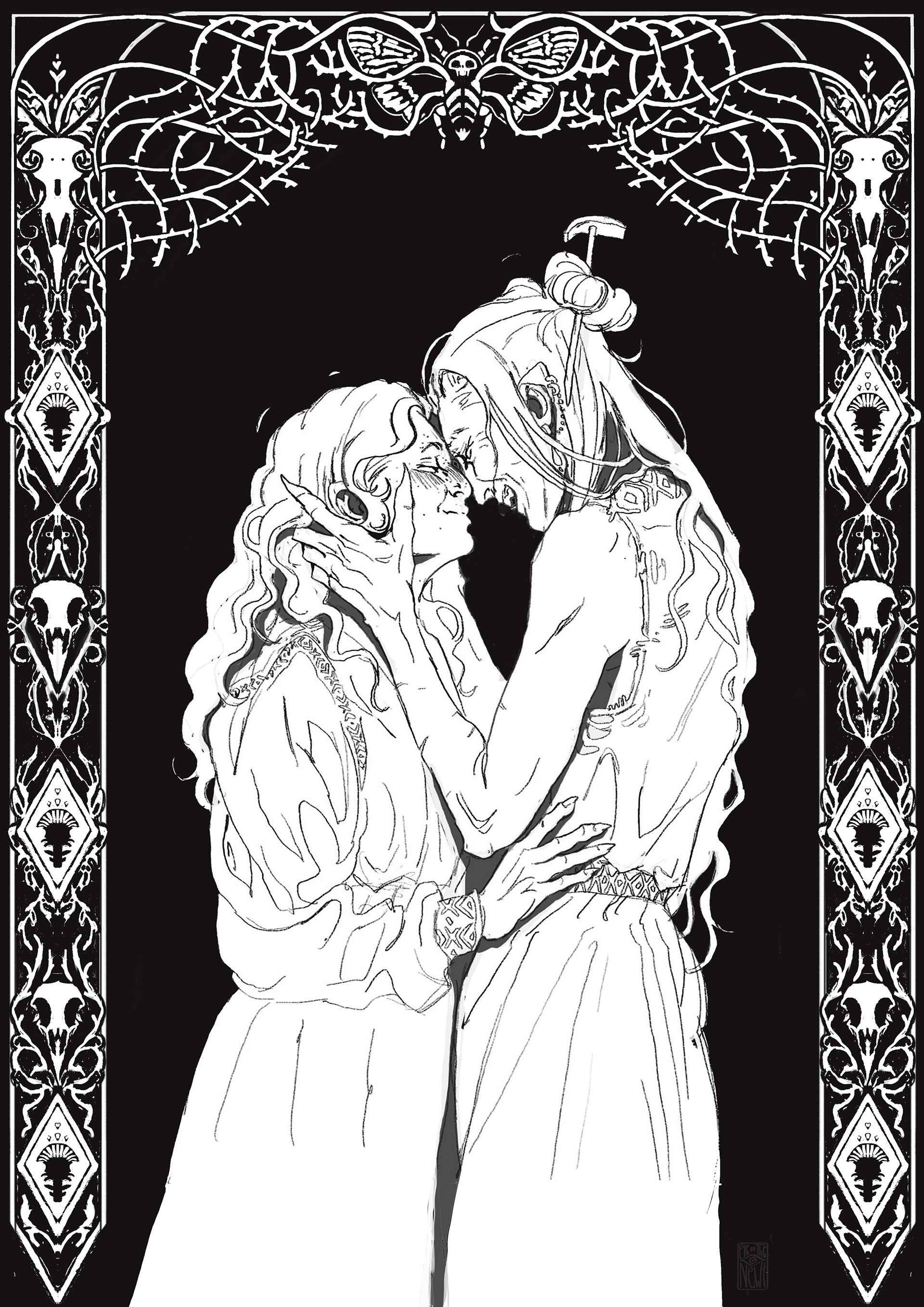 Imogen & Laudna-Critical Role fanart 2023