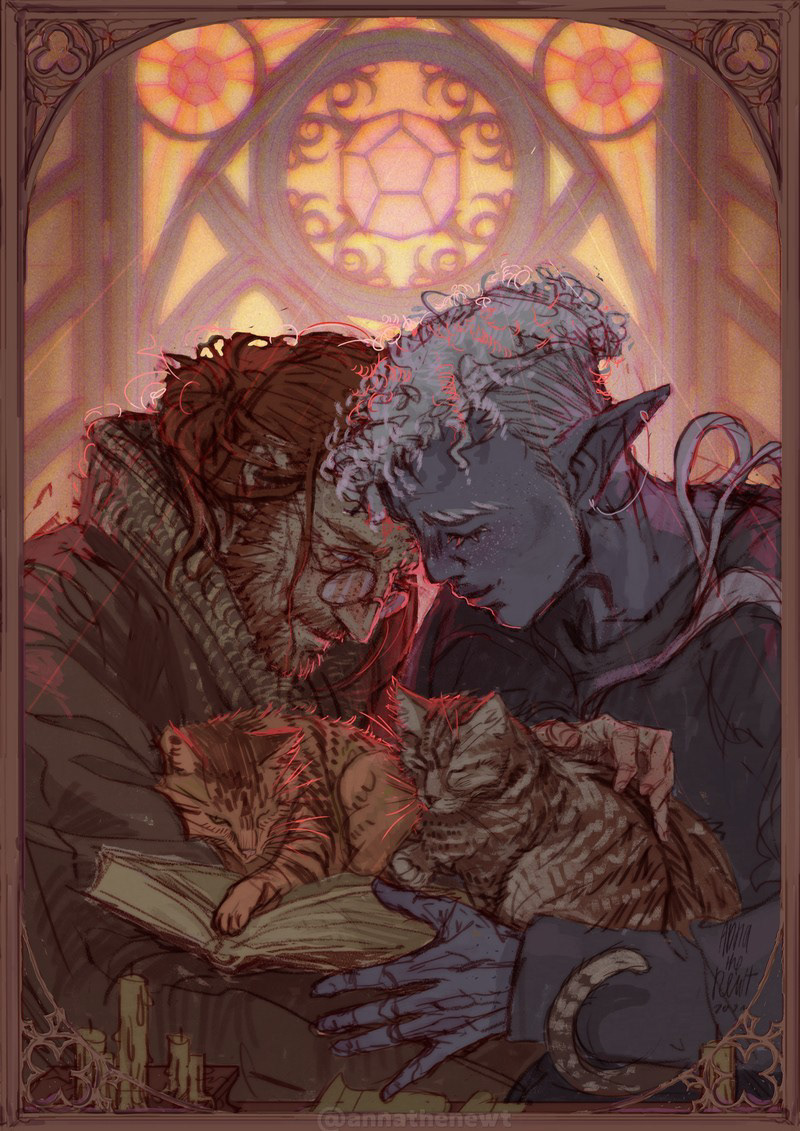 Two of Cups (Critical Role fan art)