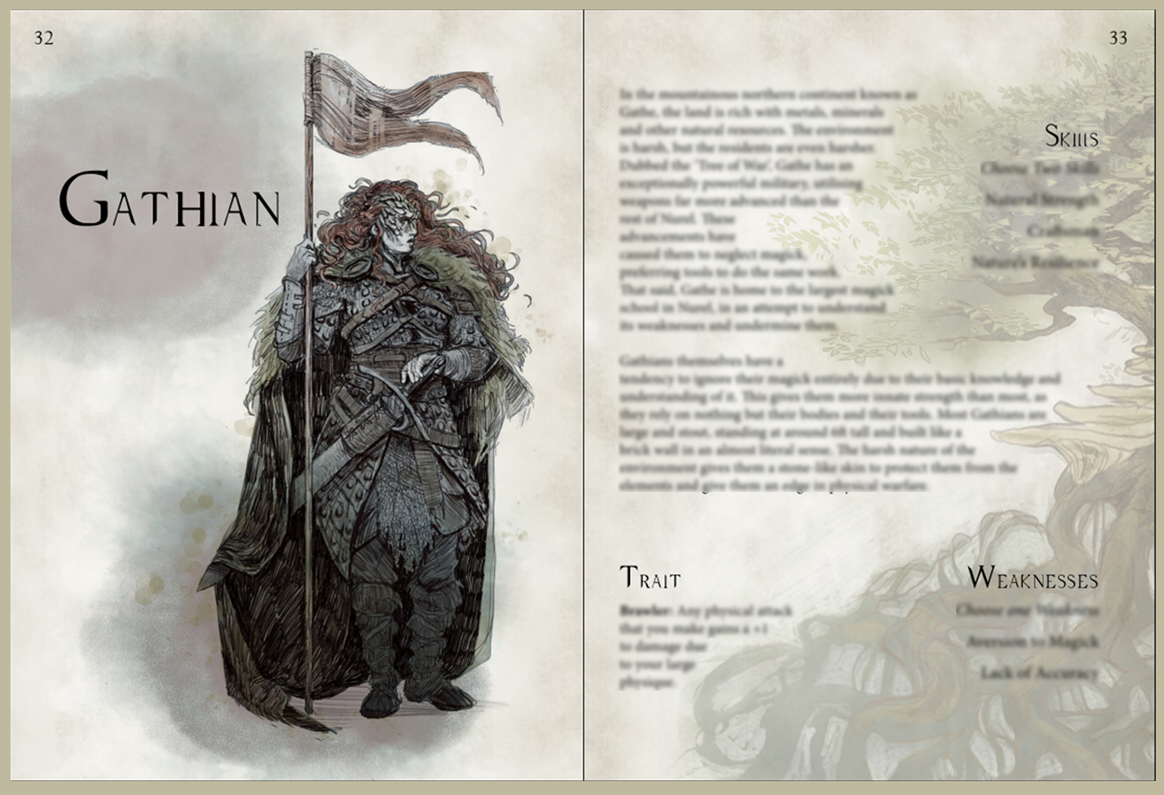 The NaGathian race - final page spread
