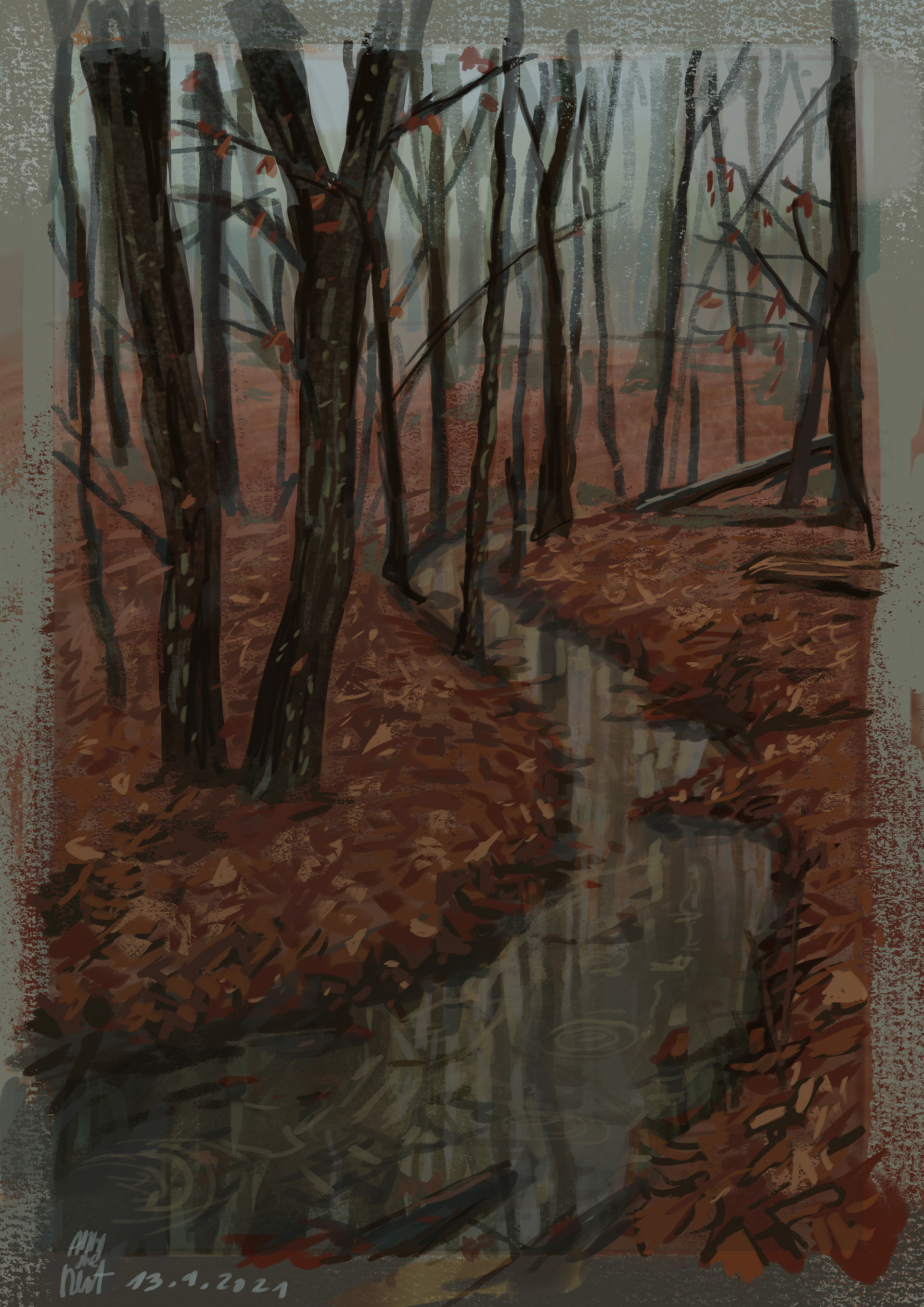 Autumn forest study