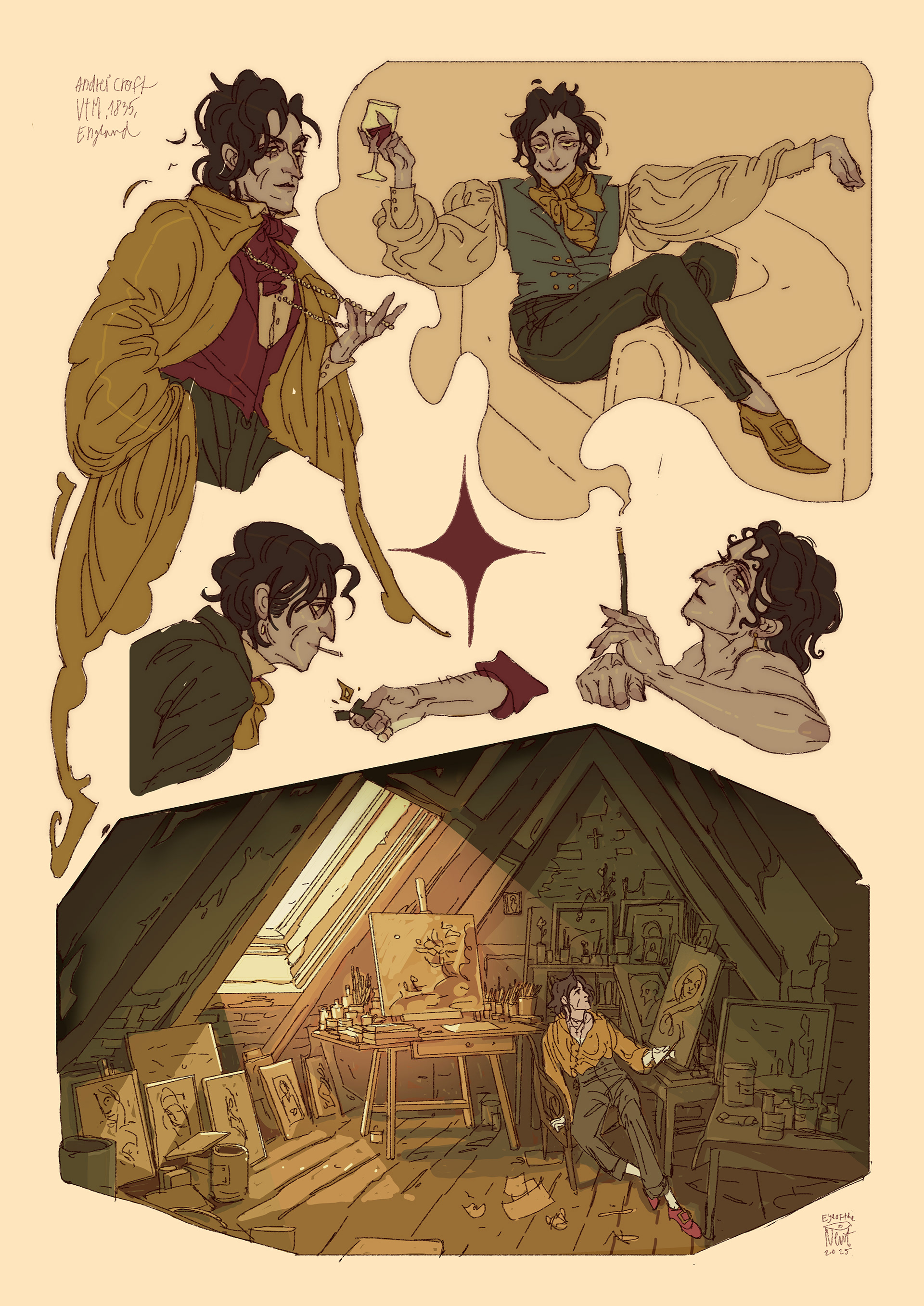 Personal work (OC- Andrei Croft ) 2025