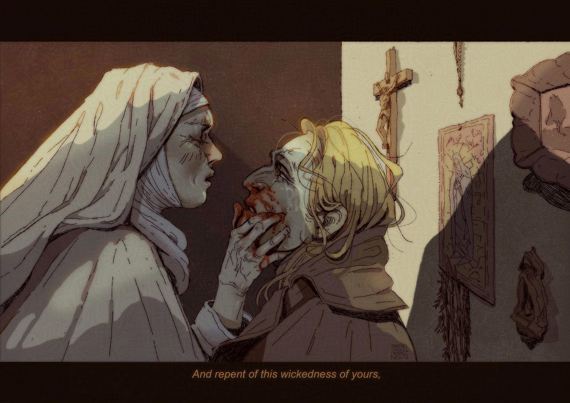 OC - Nikola Graves x Sister Catherine (by @mossborn)(2025)