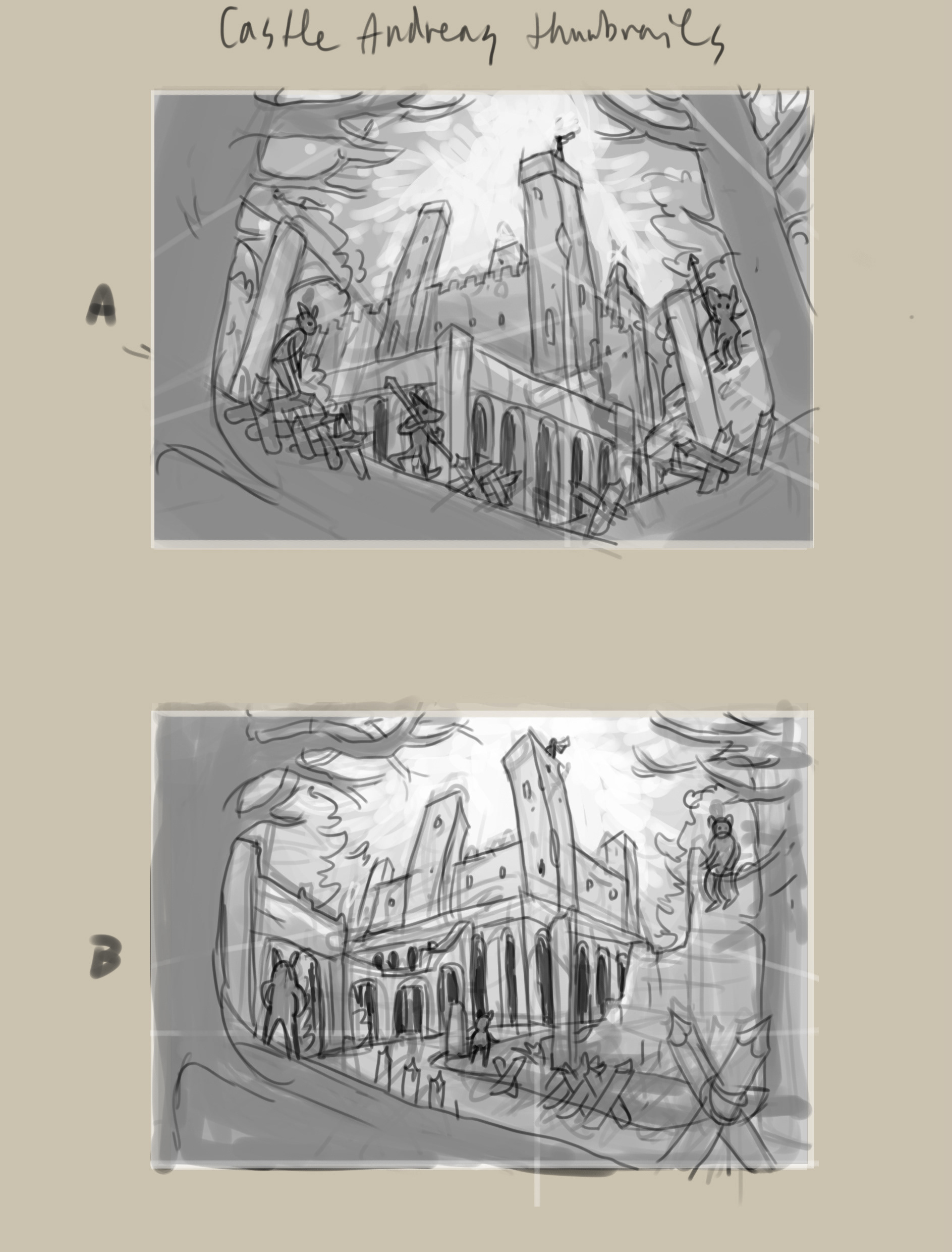 rough thumbnails