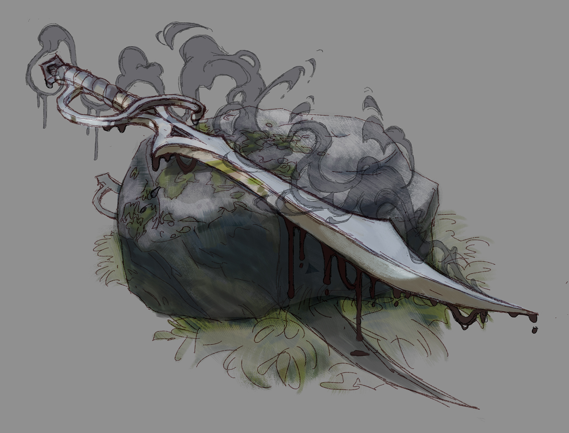 lines and rough colour