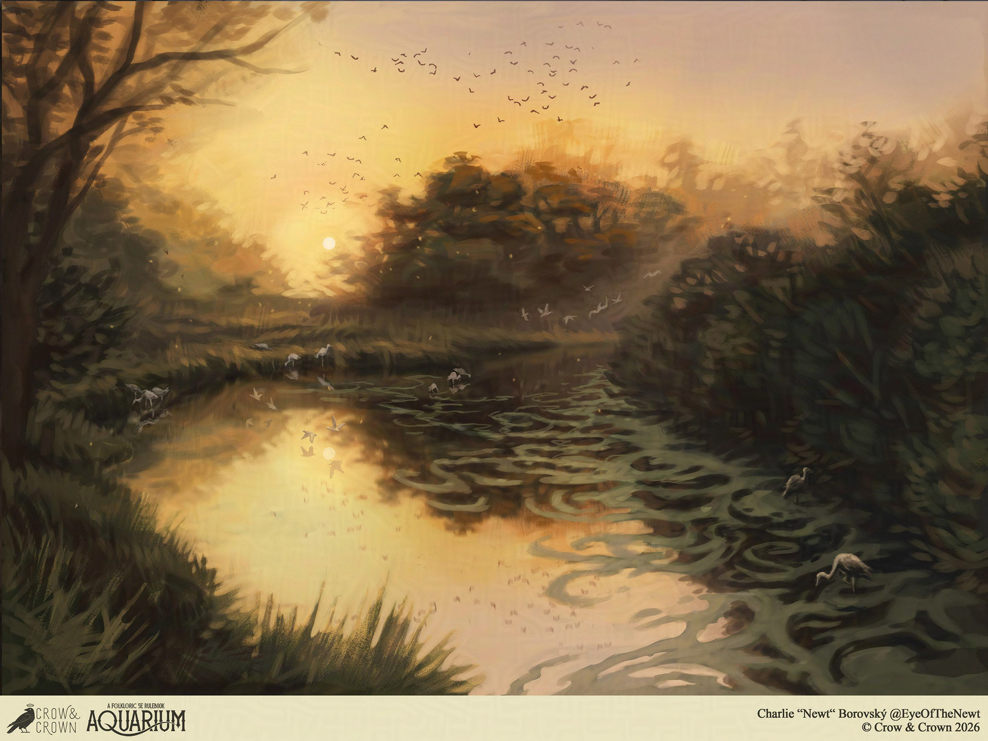 Sunrise River - ©Crow & Crown 2026 (Aquarium)  - quarter page