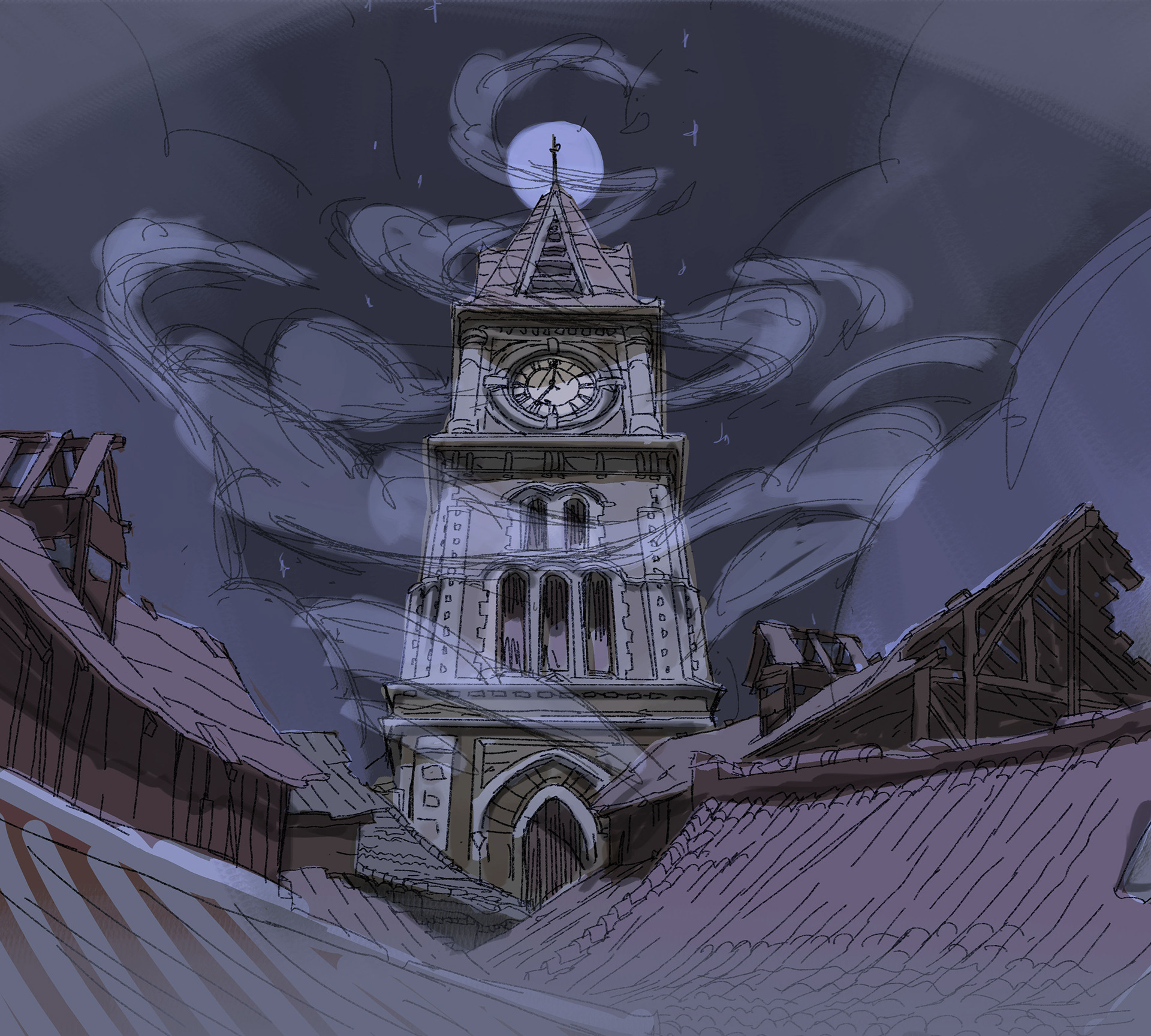 lines and rough colour