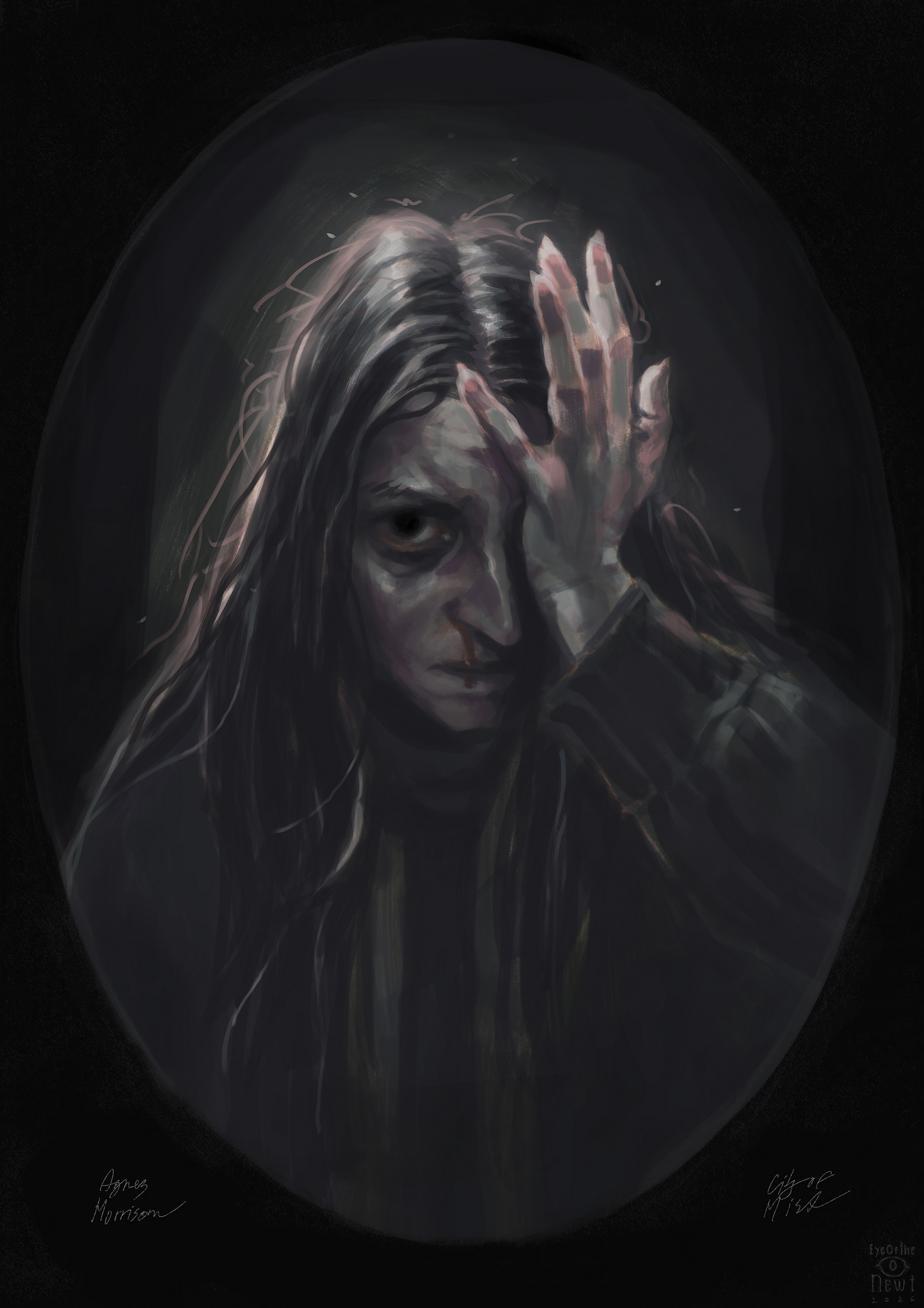 'Remote Vieving' - Personal work - Original character (2026)