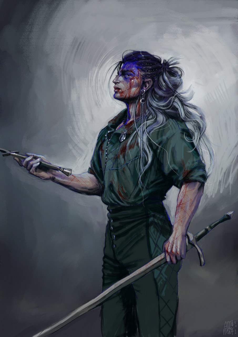 Witcher Yasha (Critical Role/The Witcher fan art)