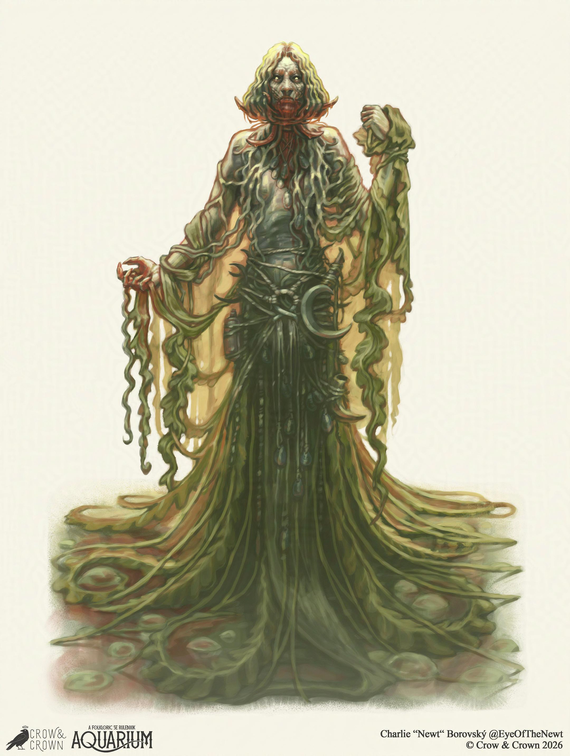 Peg Powler - ©Crow & Crown 2026 (Aquarium: A Watery 5e D&D Rulebook)