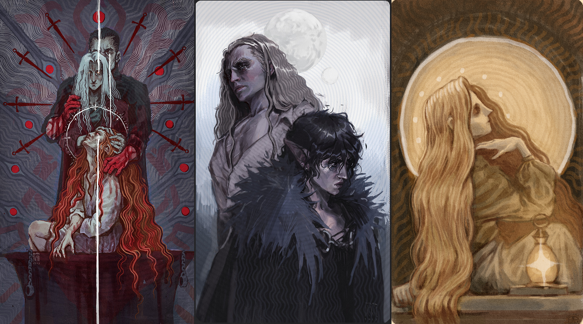 Personal Work: Dragon Age tarot art style