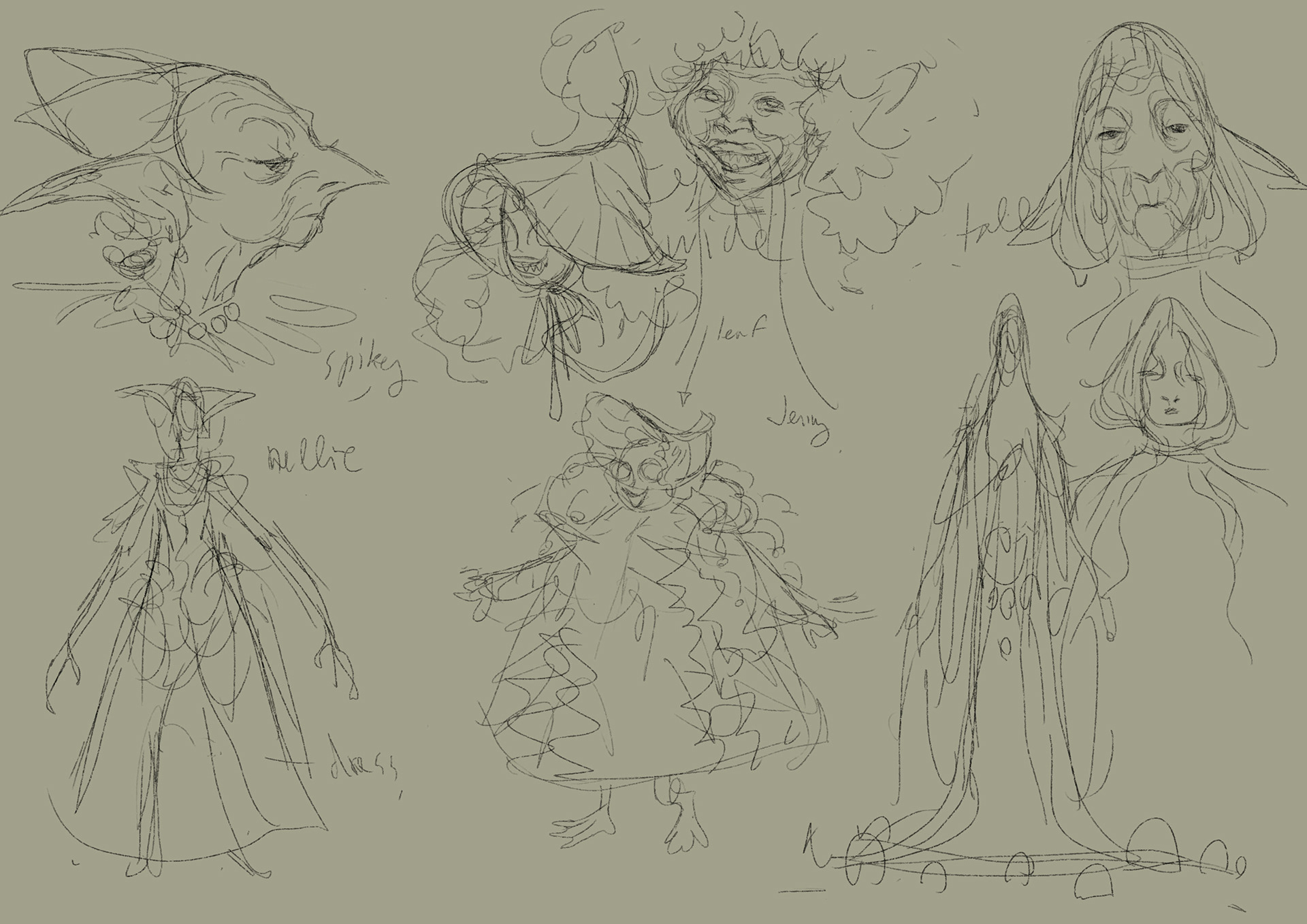 personal exploratory design sketches