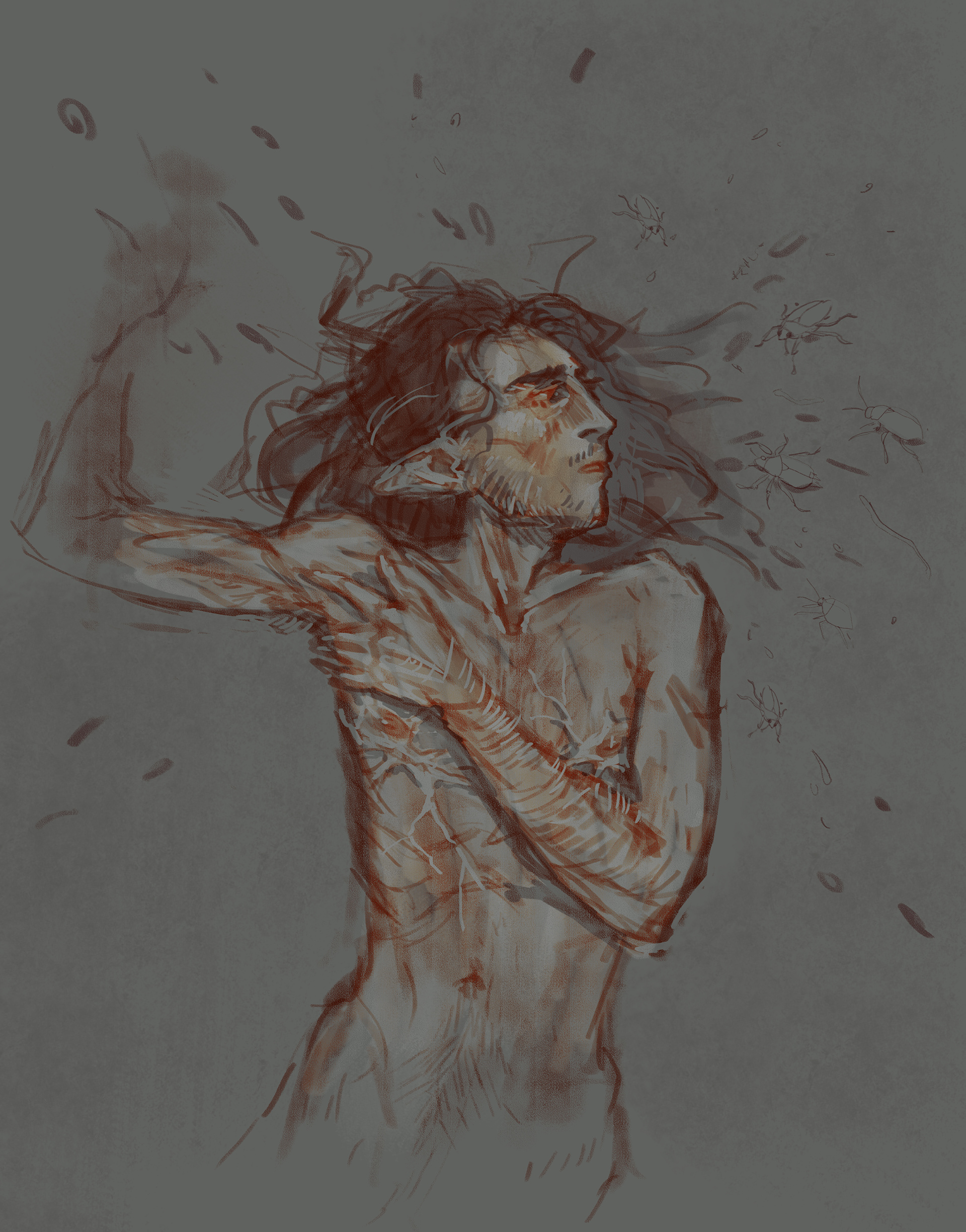 Petrichor Artz sketch (Original Character)