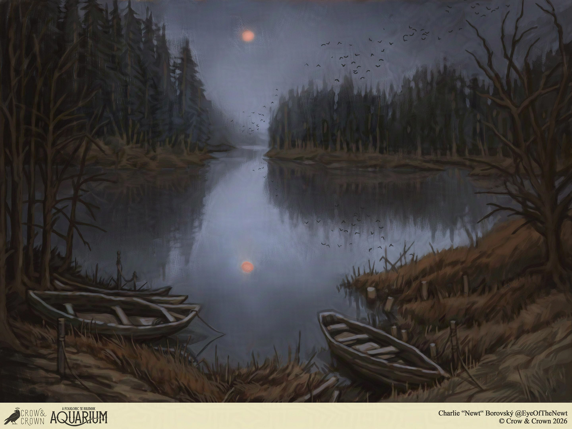 The lake of Wailing Water - ©Crow & Crown 2026 (Aquarium)  - quarter page