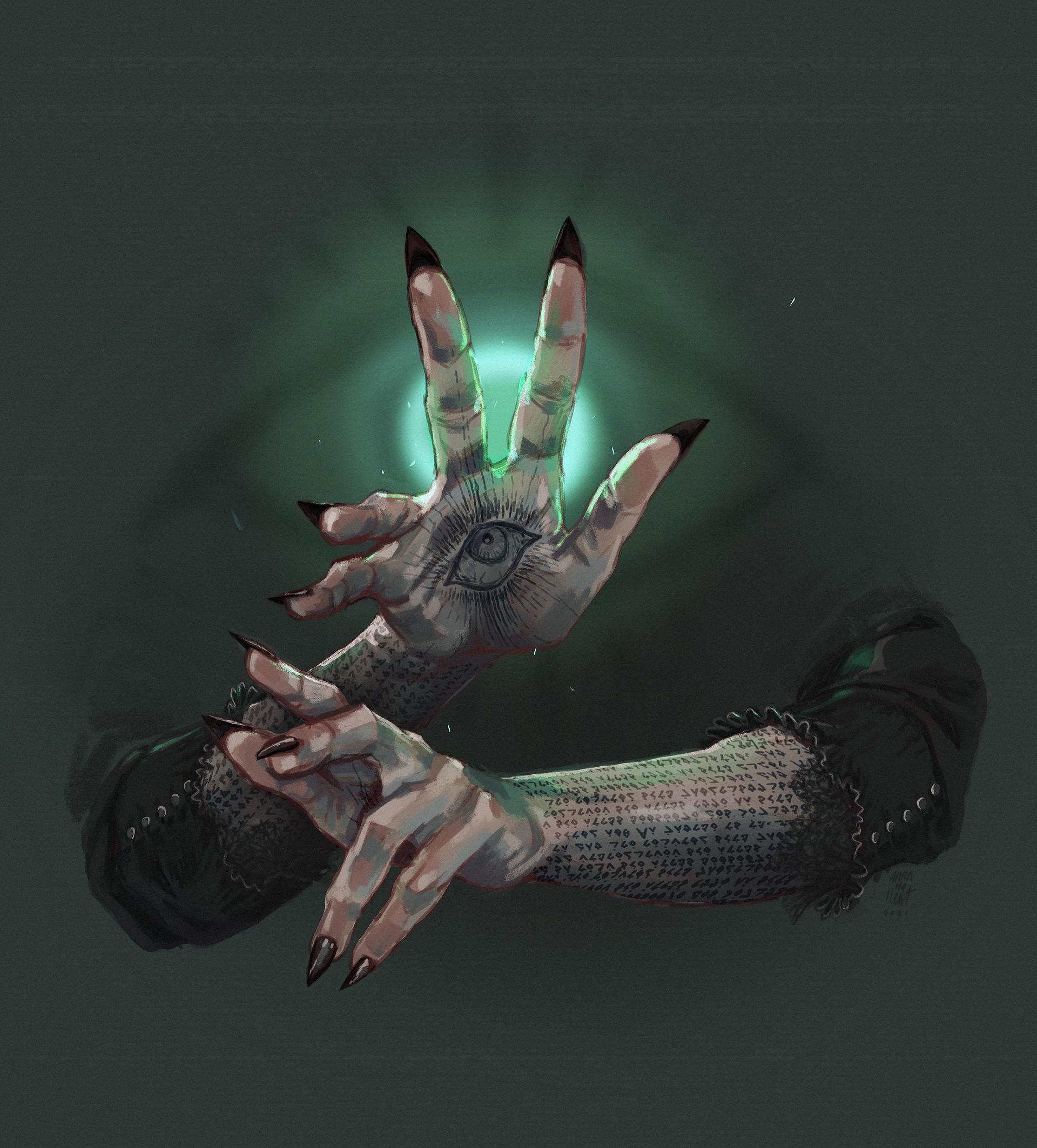 Agnes - Beholding (personal work, original character, 2020)