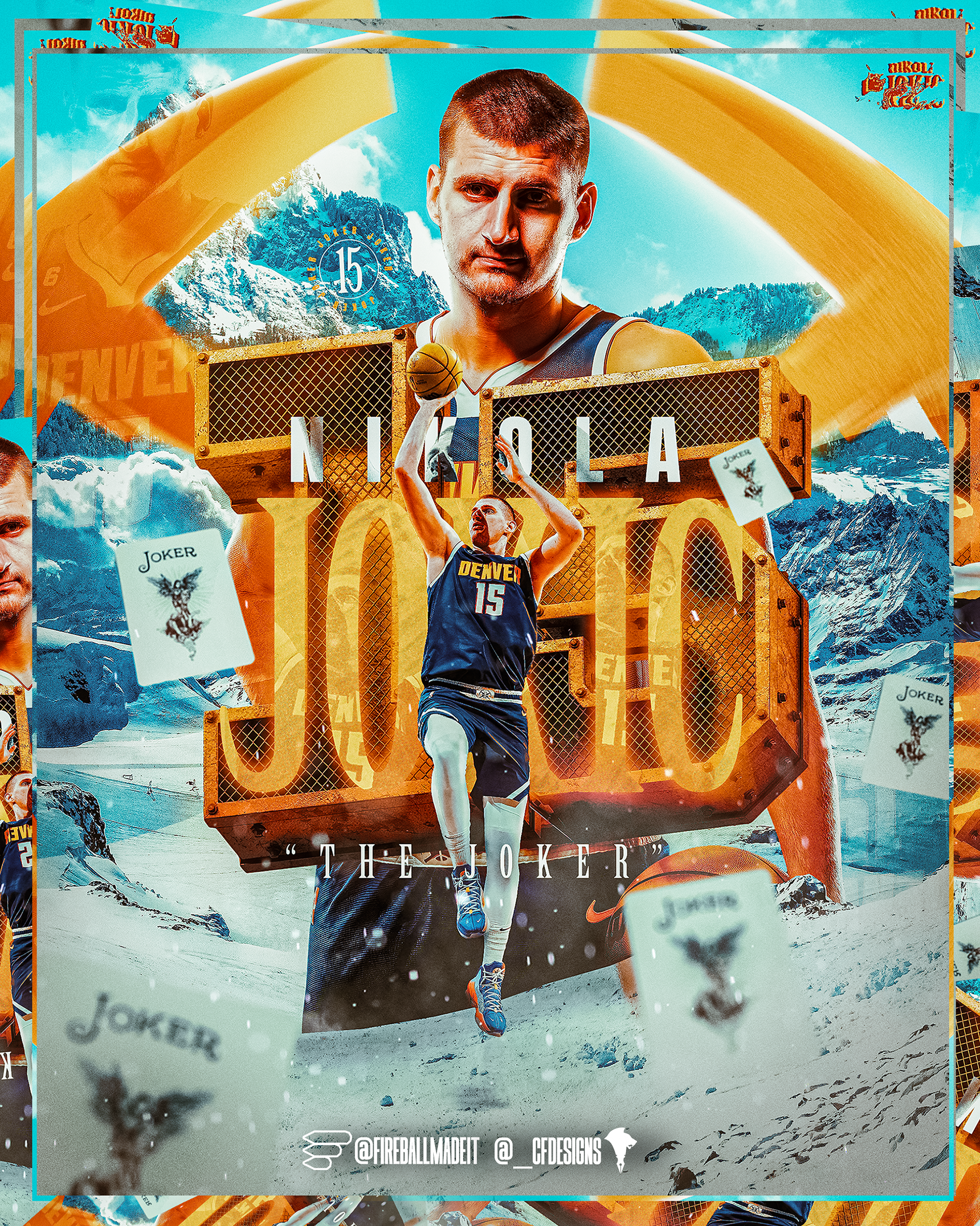 Nikola Jokic w/ Christian Frizell