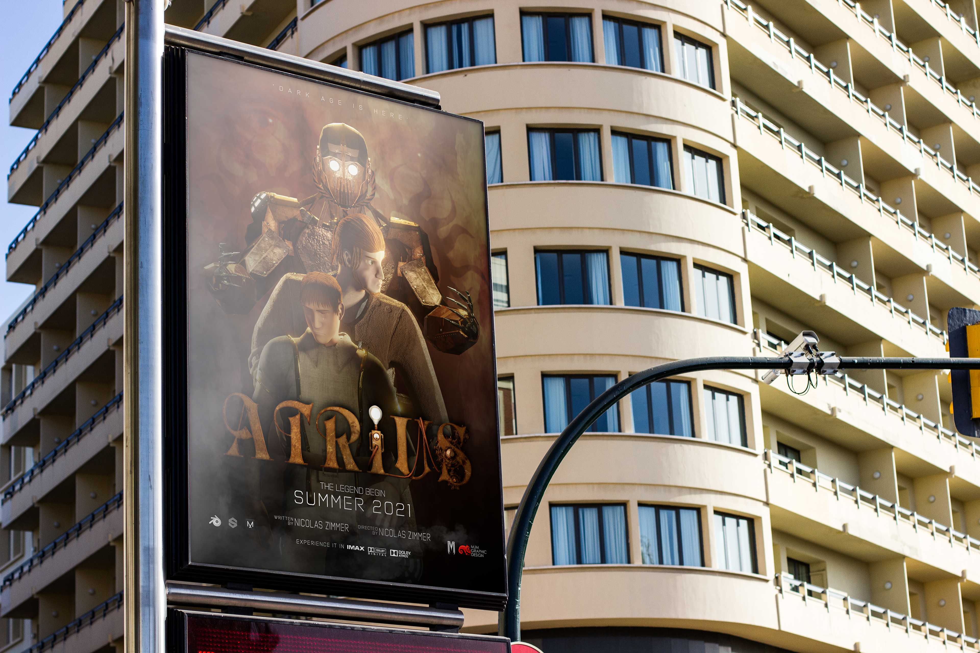 Mockup Poster ATRIUS THE LEGEND BEGIN