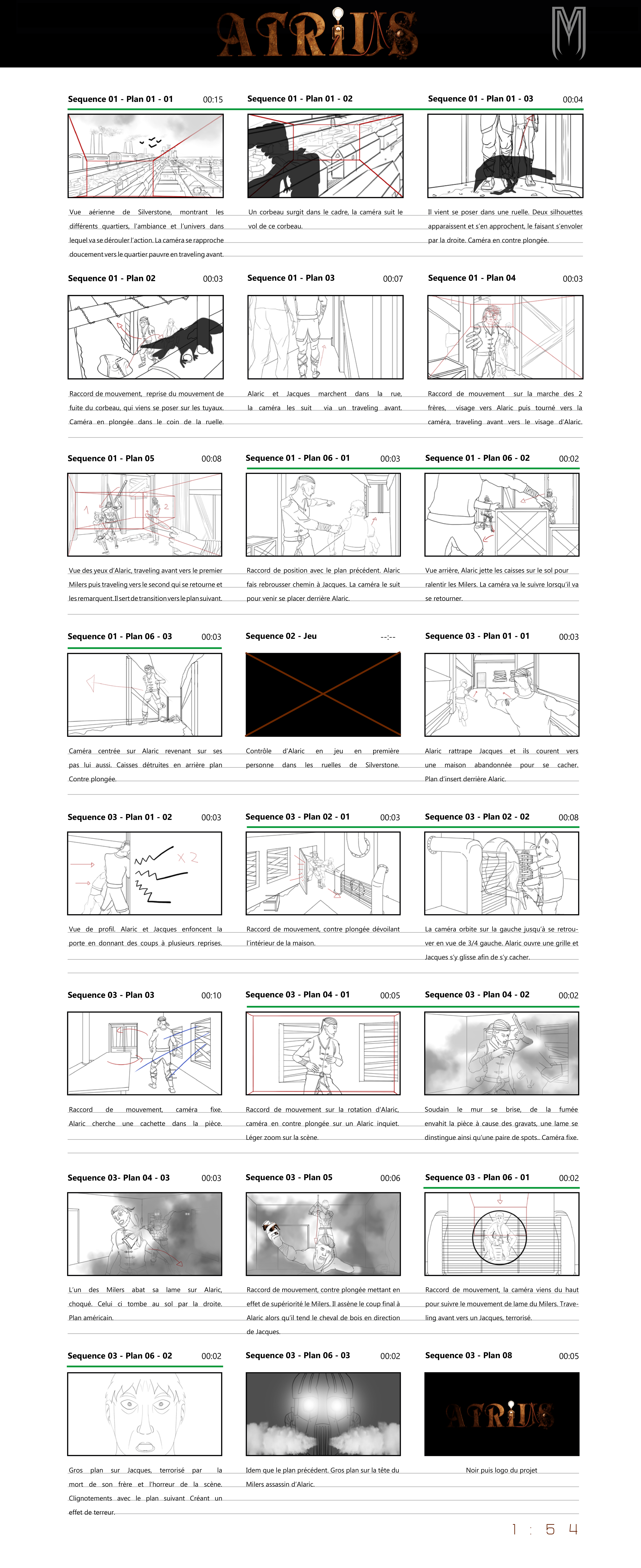 ATRIUS THE LEGEND BEGIN Storyboard
