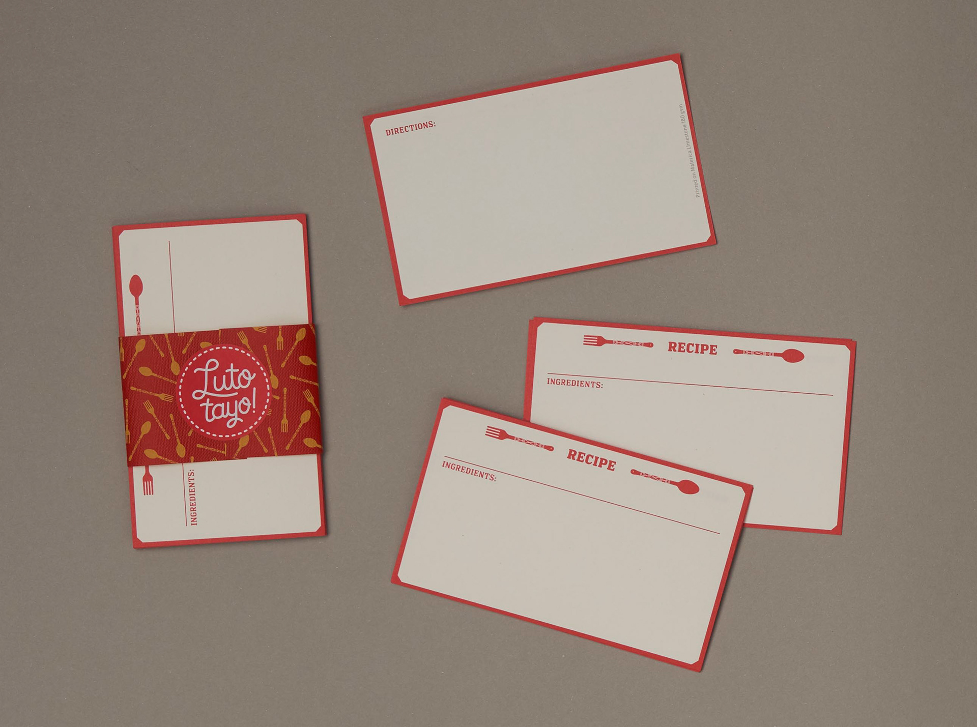 Recipe cards