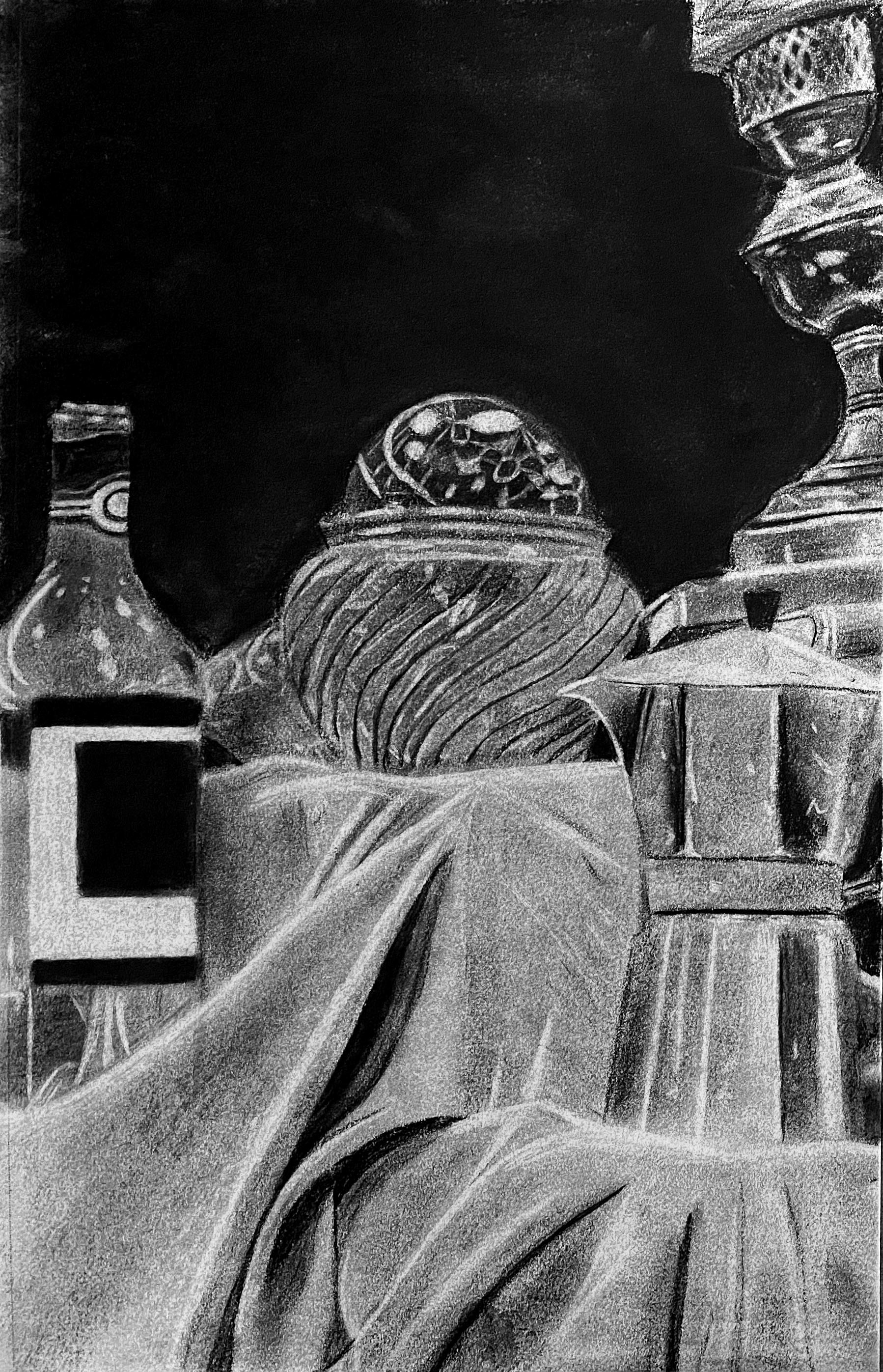 Miscellaneous - Charcoal Illustration - Black Out