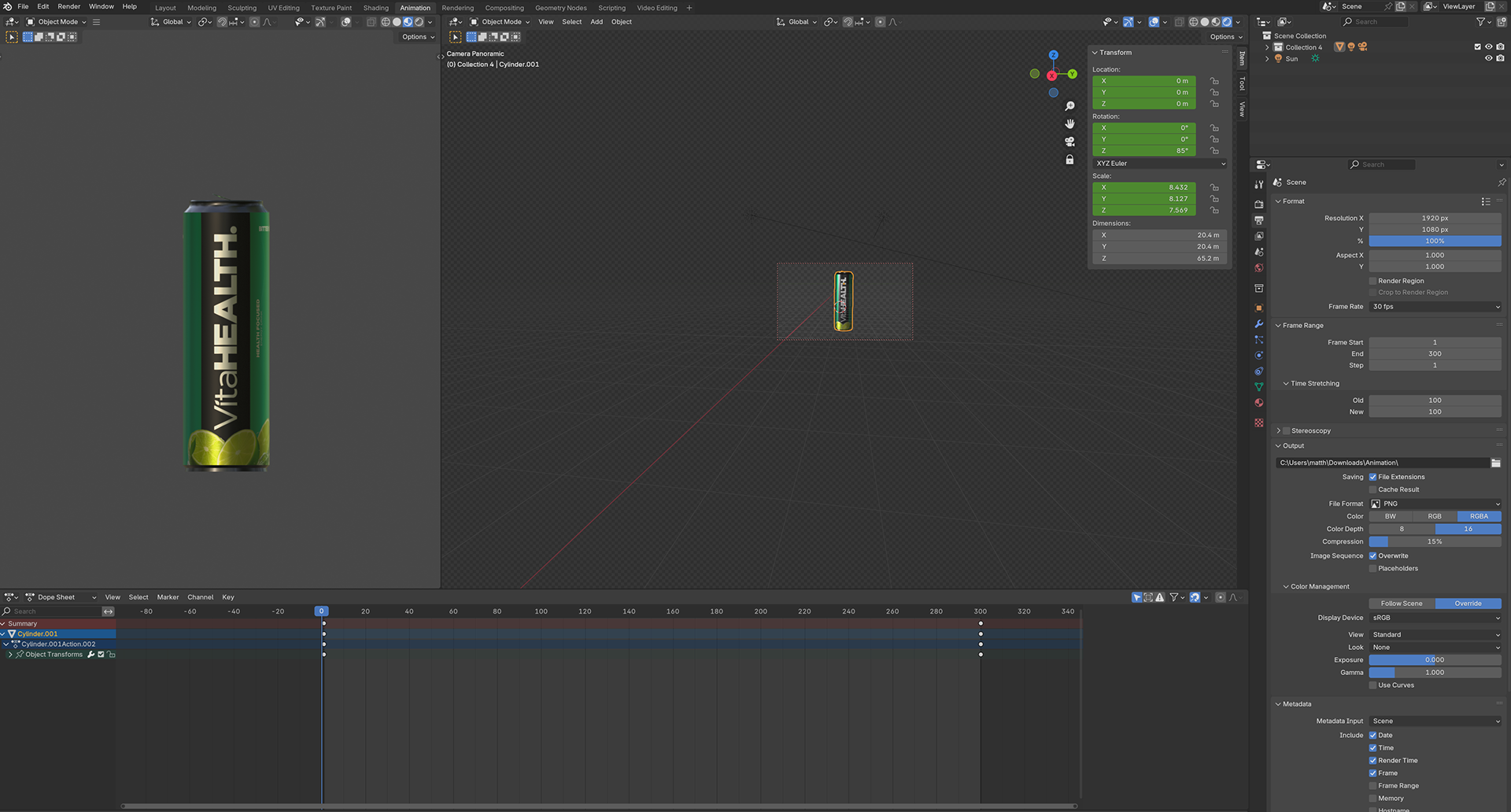 Figuring out how to animate 3d can for interactive ad