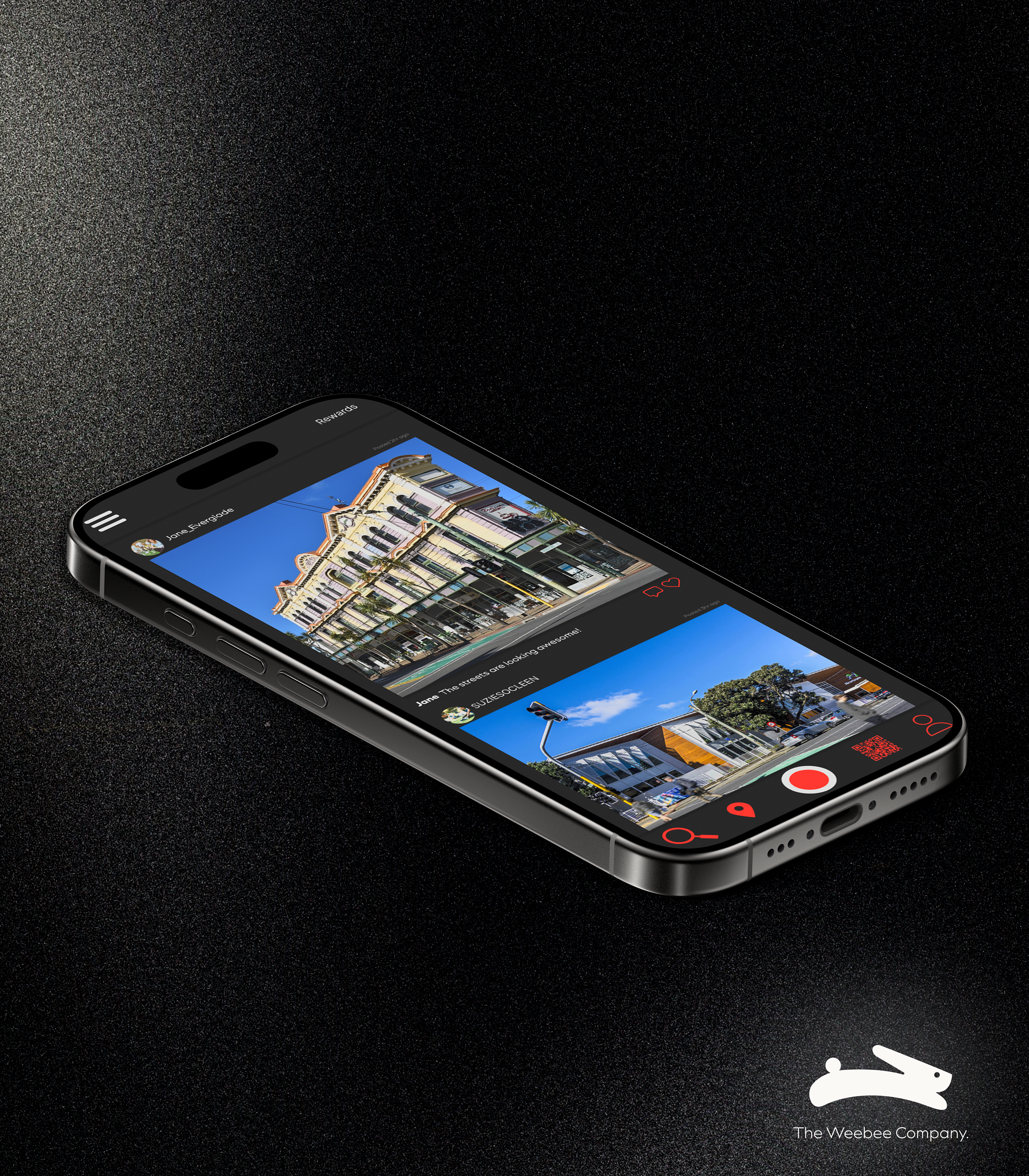 Weebee App Mockup