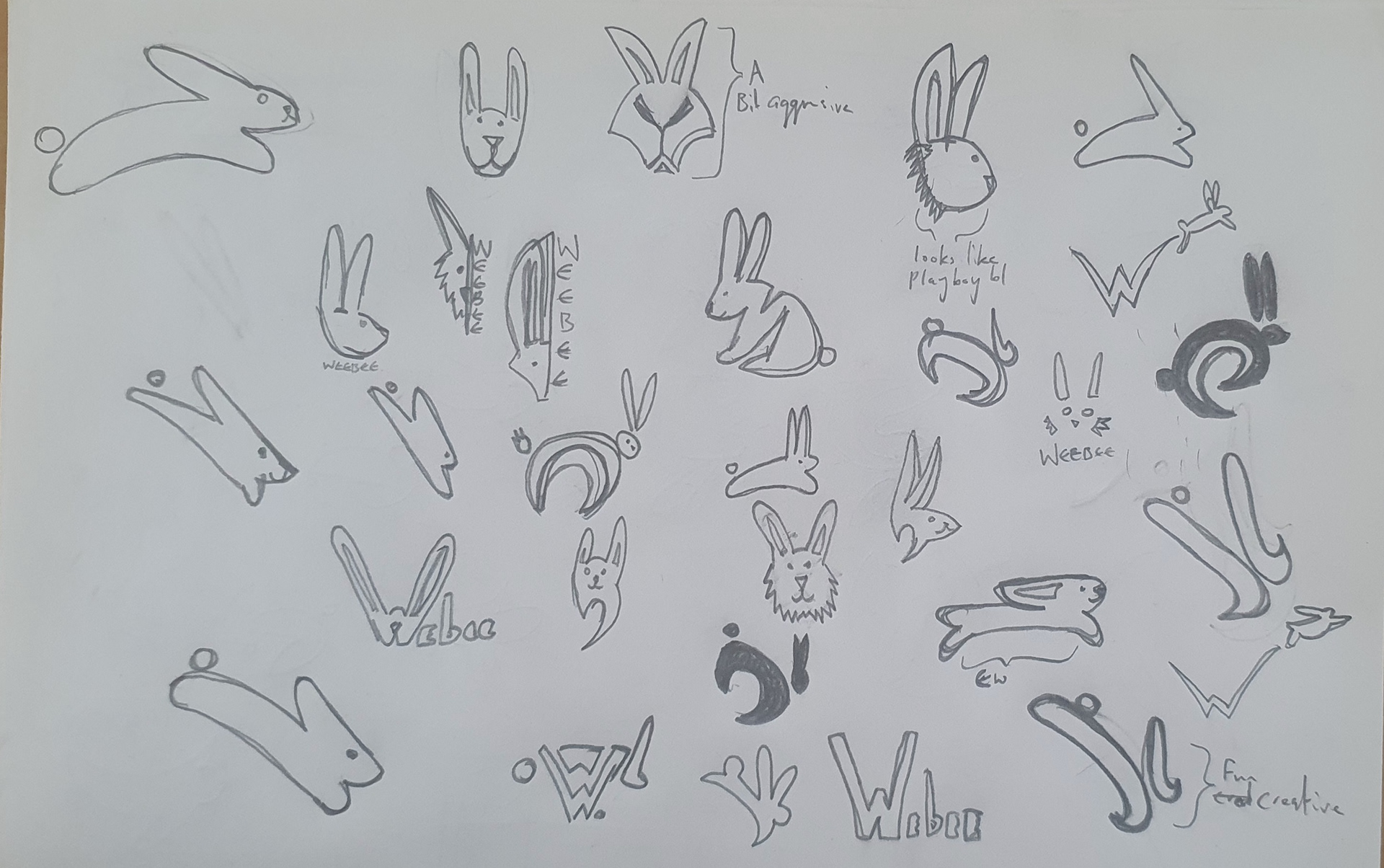 Very early logo development