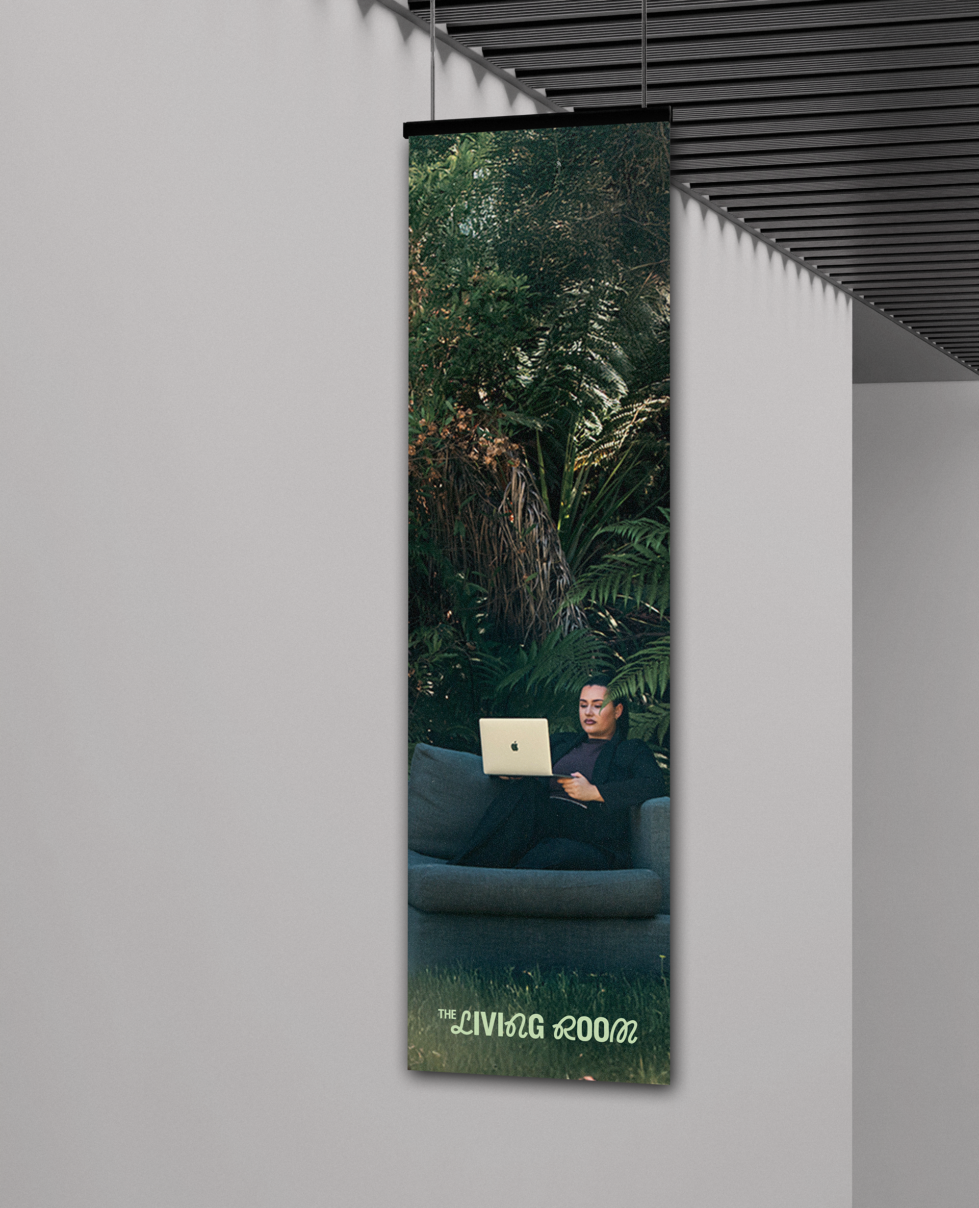 Artistic banner showcasing an artistic display of The living Room