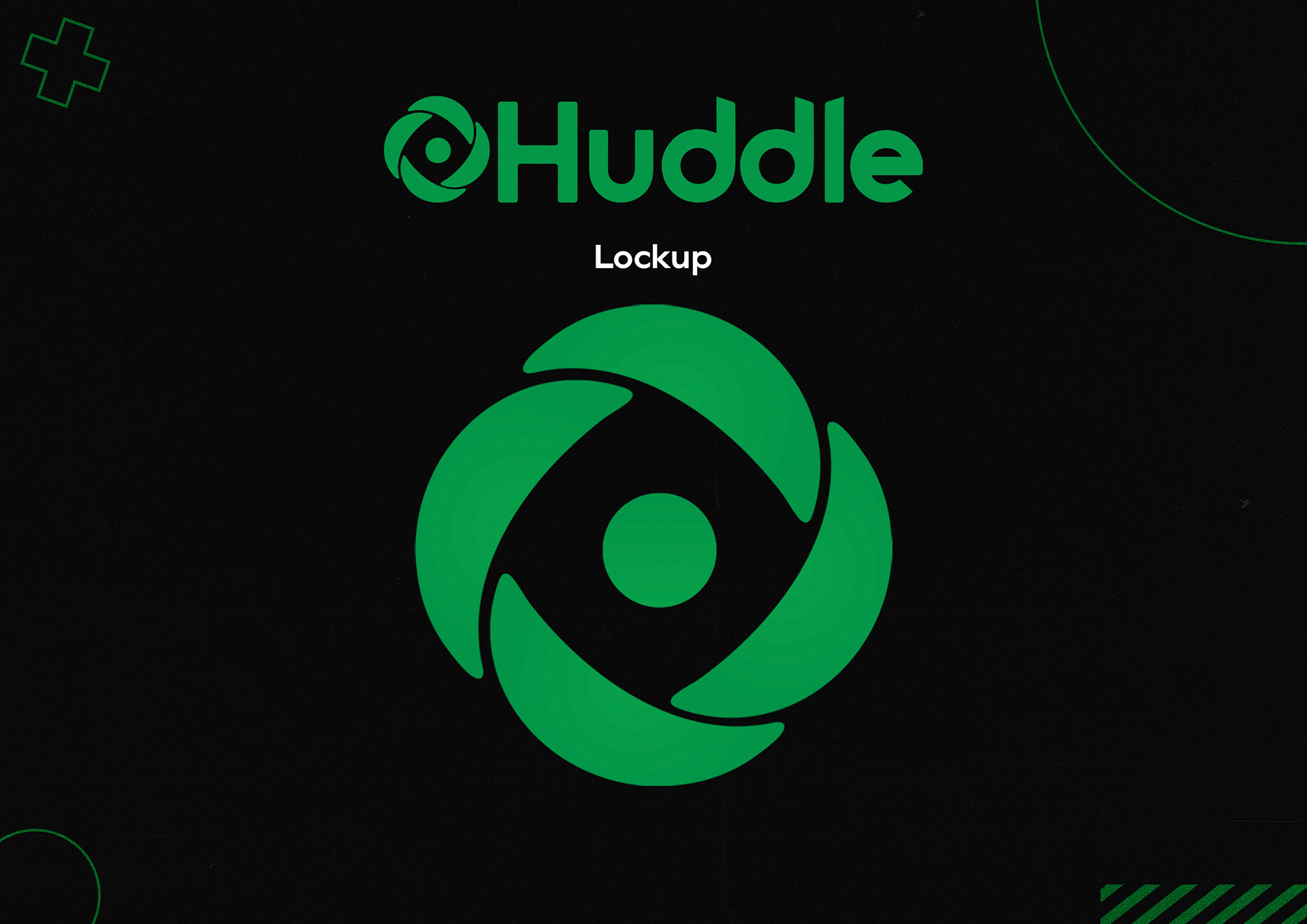 The official lockup. An abstract Team Huddle used to signify unity