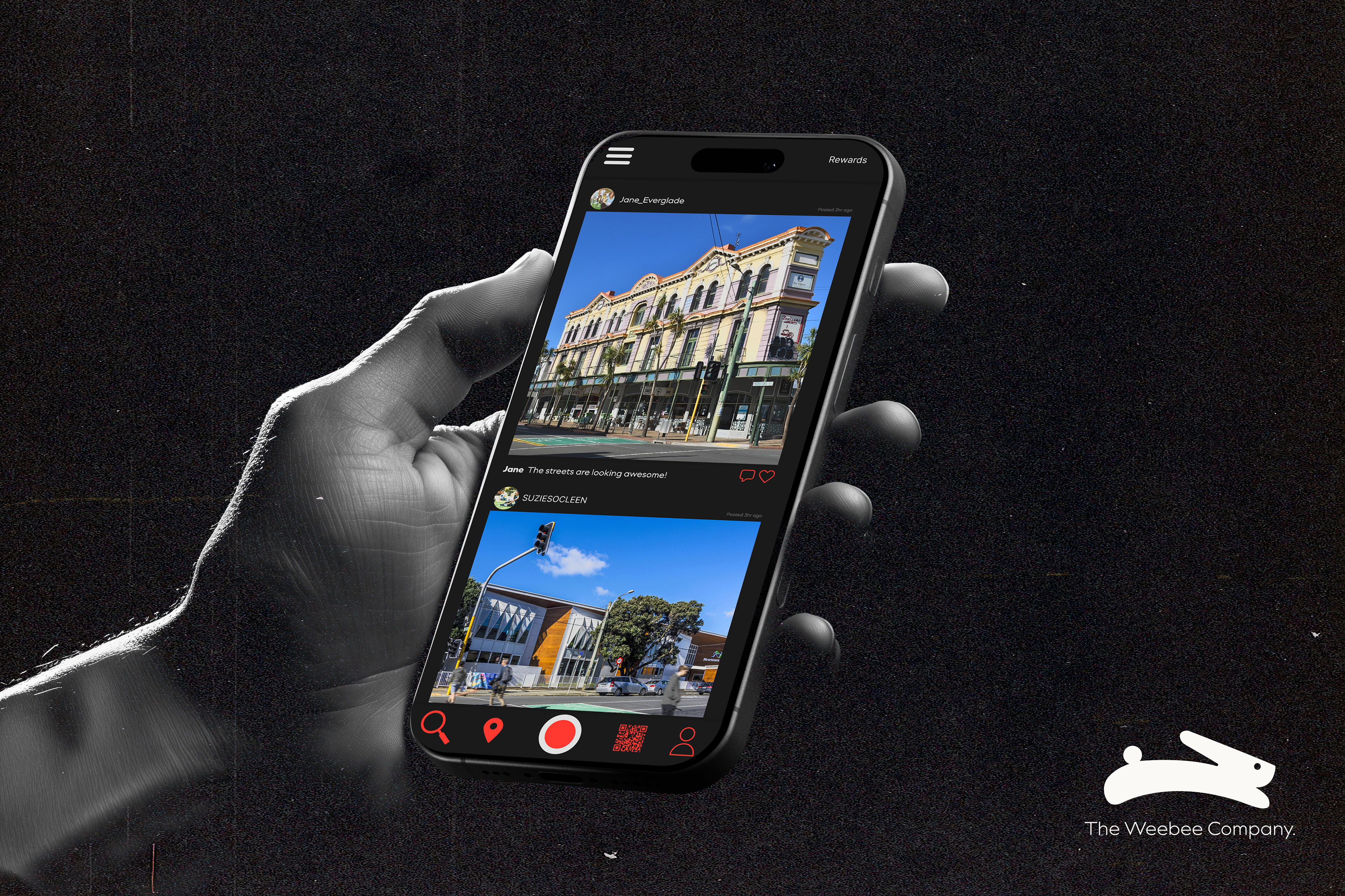Weebee App Mockup