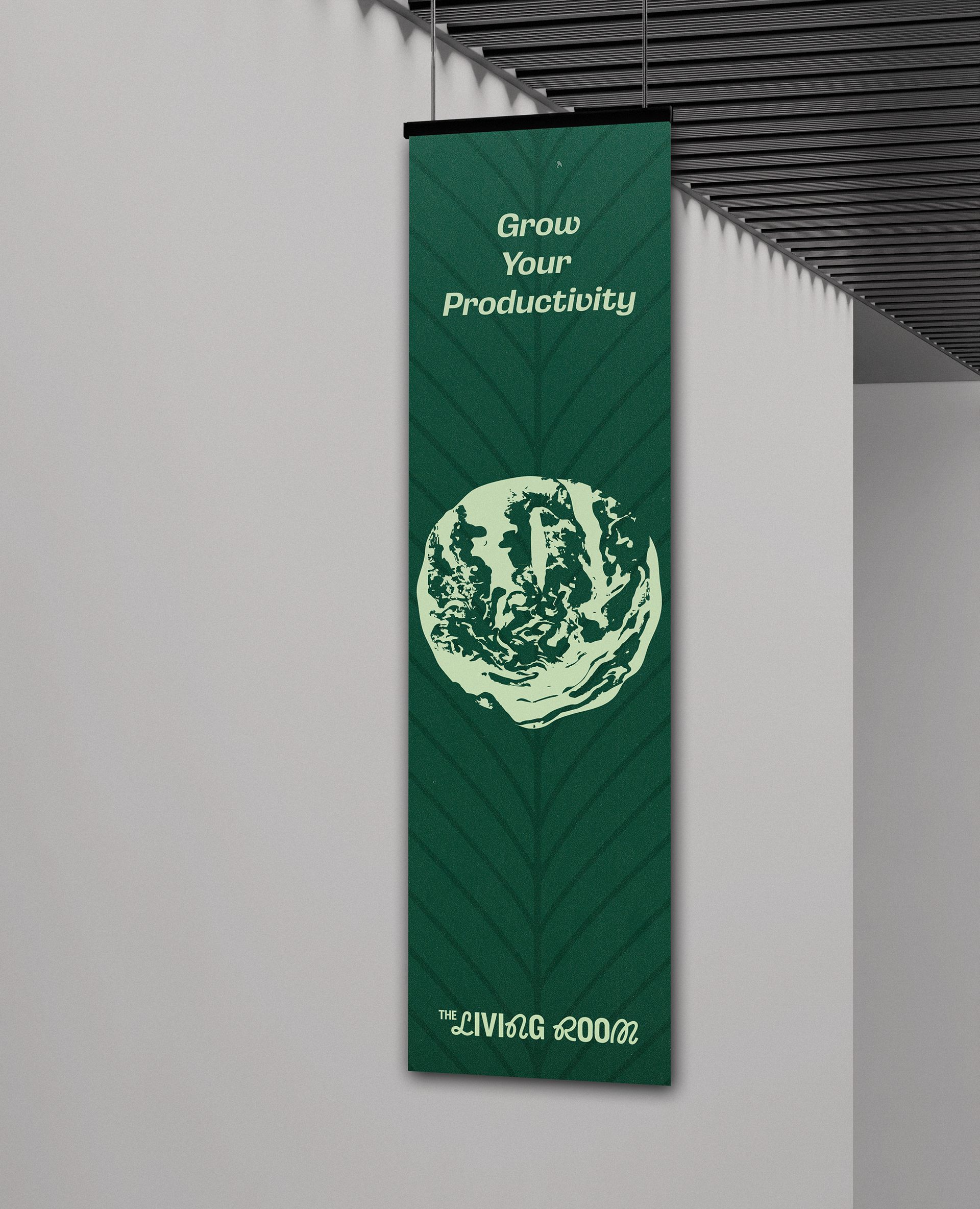 Artistic banner showcasing an artistic display of The living Room
