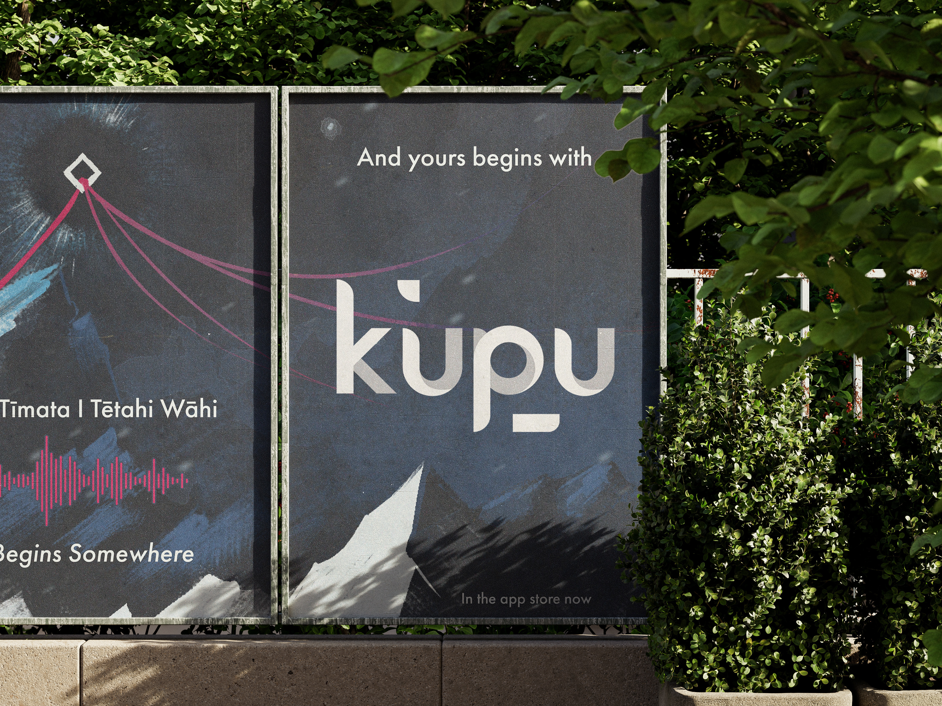 Showcasing both the Maori and English version to showcase the purpose of Kupu