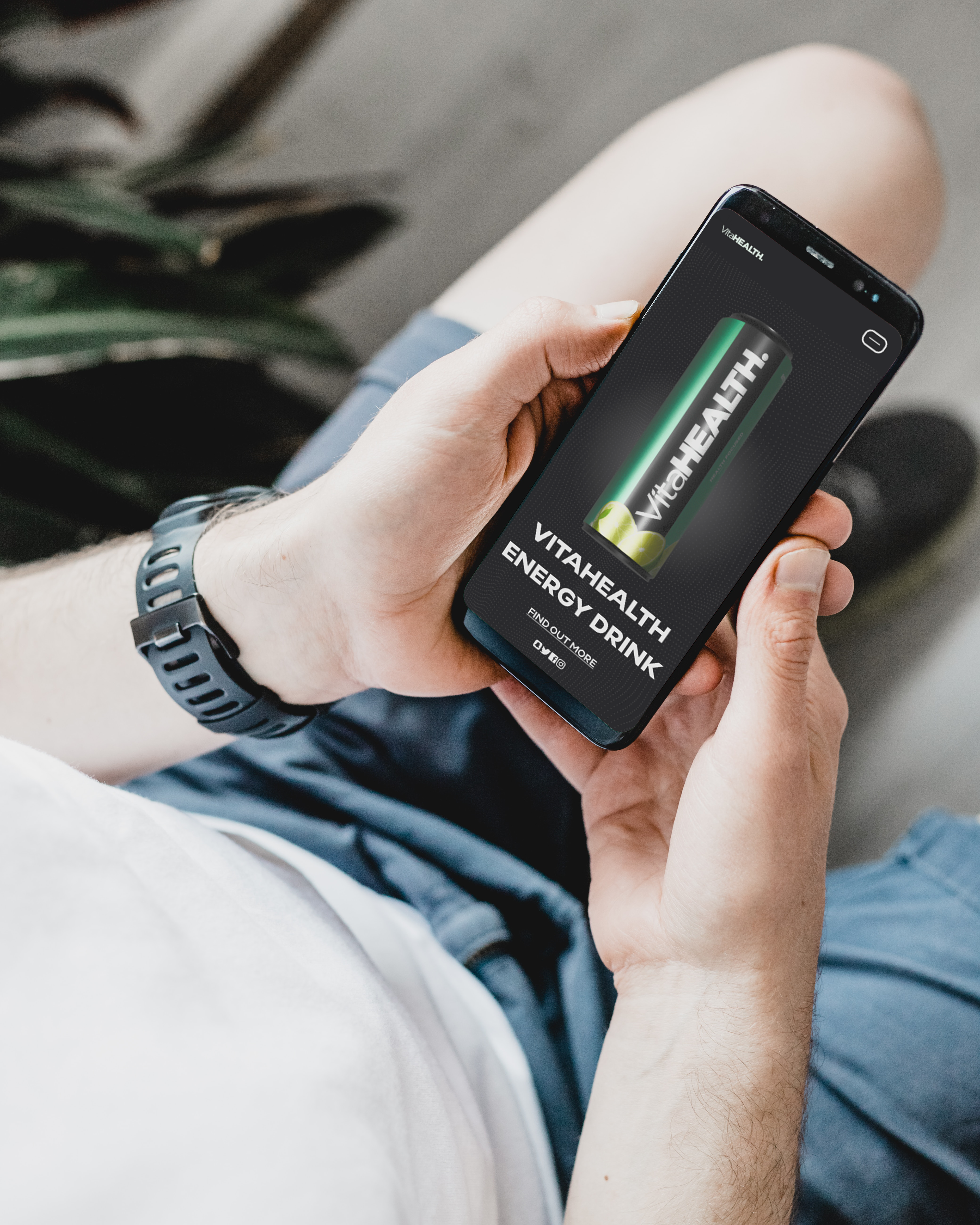 The VitaHEALTH App helps inform user's about the brand and it's values.