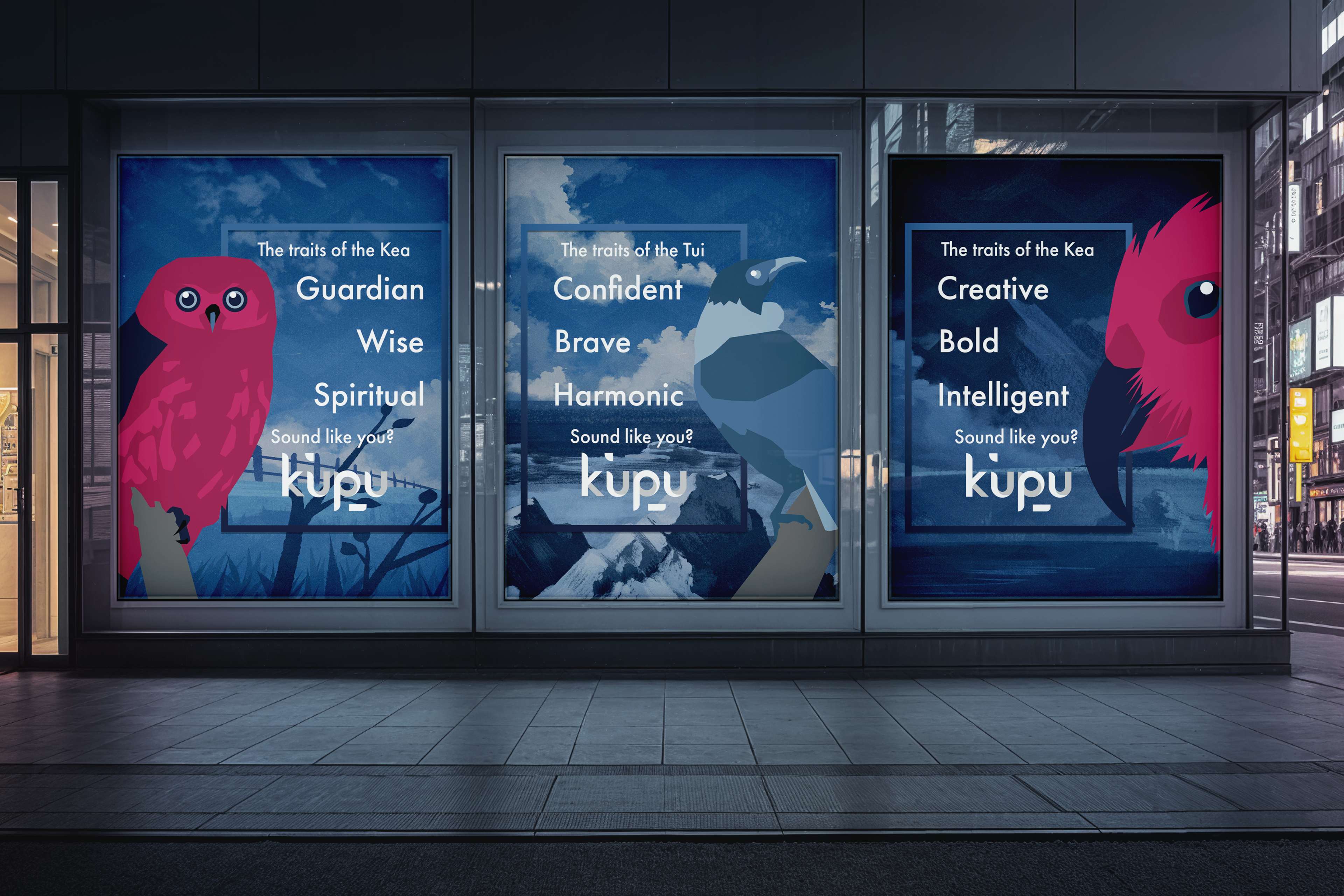 Reaching out to audiences advertising how Kupu is for all personality types and how that is represented.