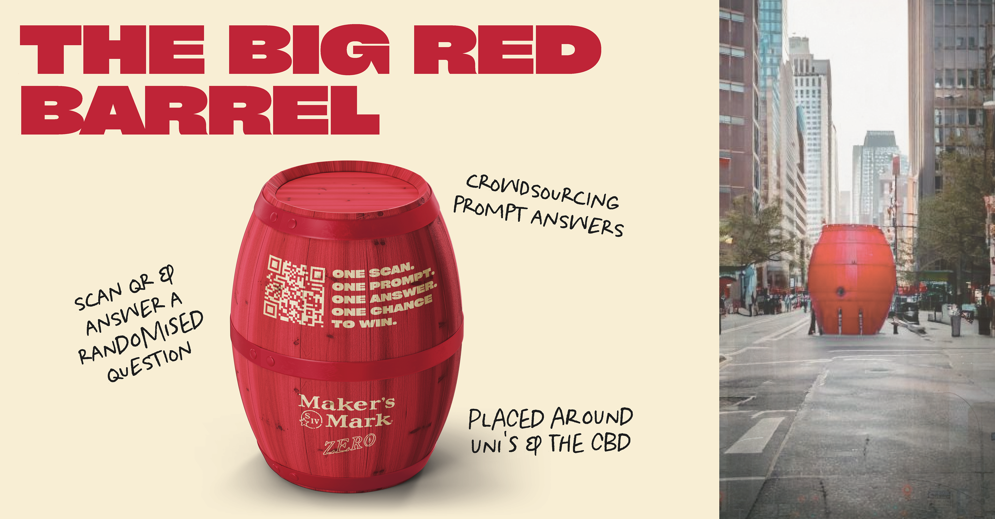 Maker's Mark ZERO: The Big Red Barrel.