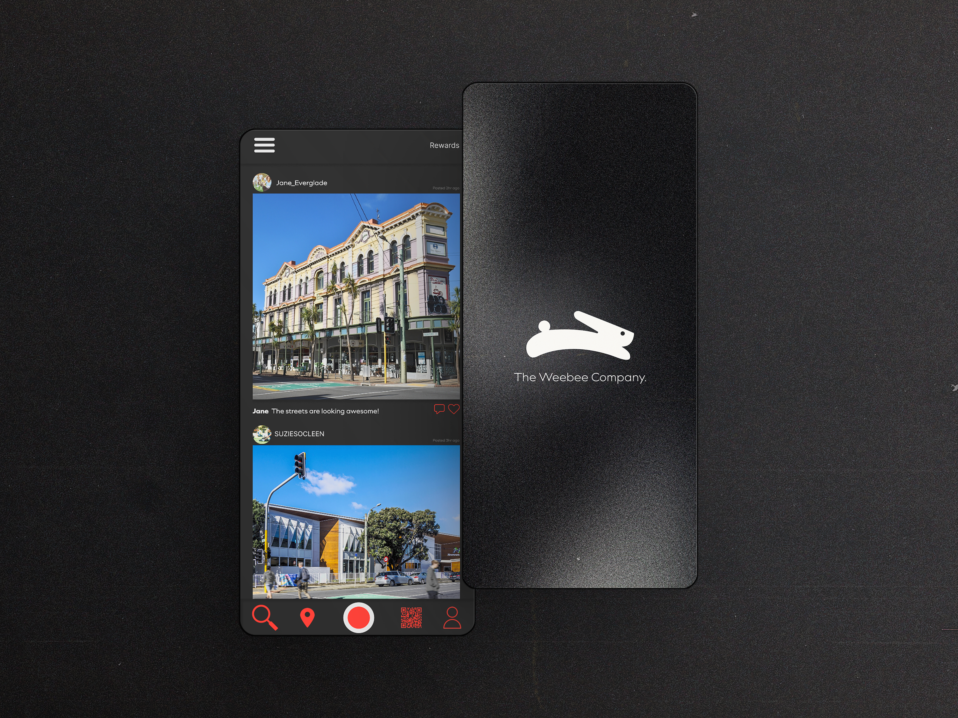 Weebee App Mockup