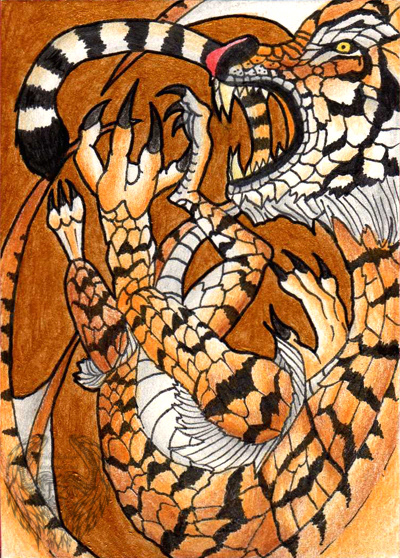 	Dragon Zodiac ACEO: Tiger