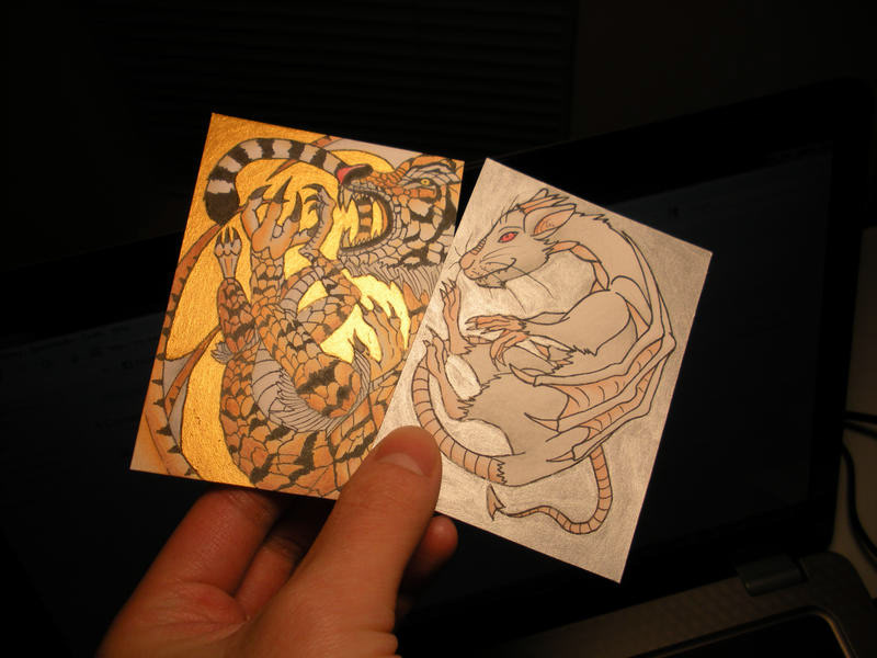 Dragon Zodiac ACEO SHINYYY