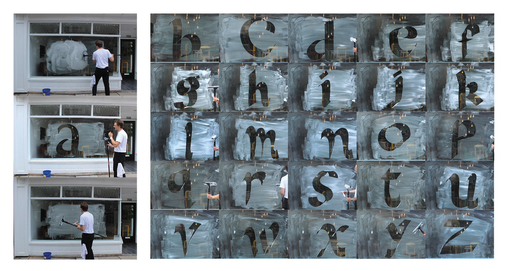 Poster of each glyph.