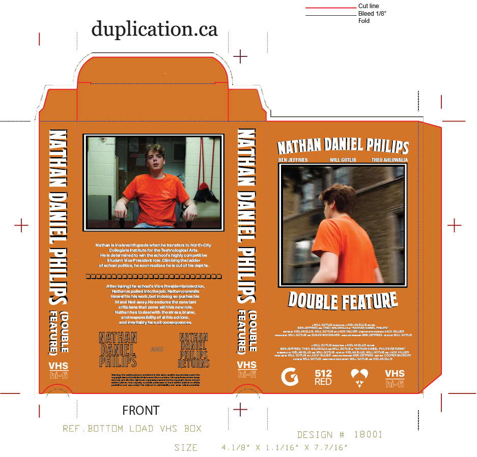 Nathan Daniel Philips/Nathan Daniel Philips Returns VHS layout