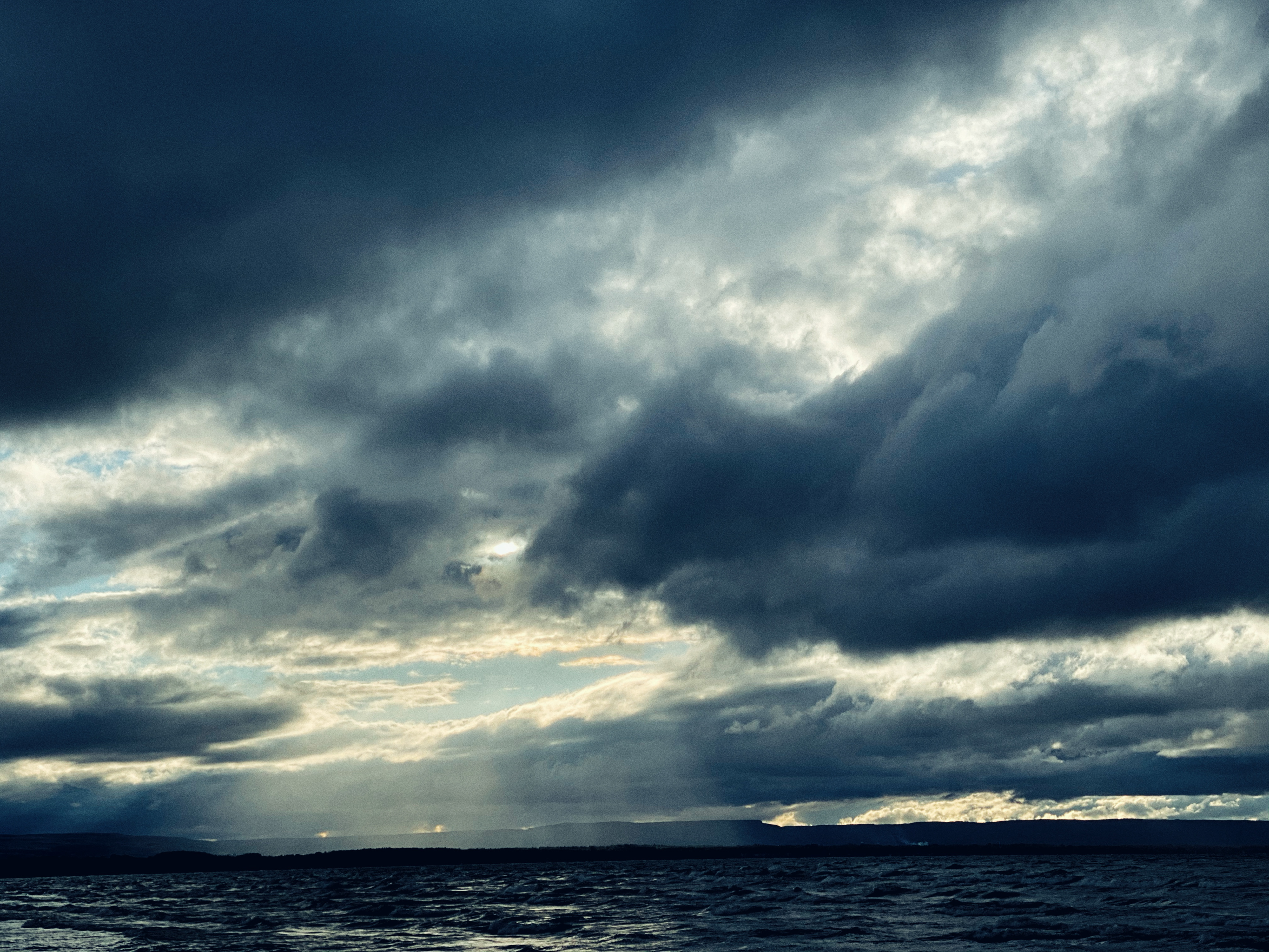 Light over Georgian Bay on IPhone