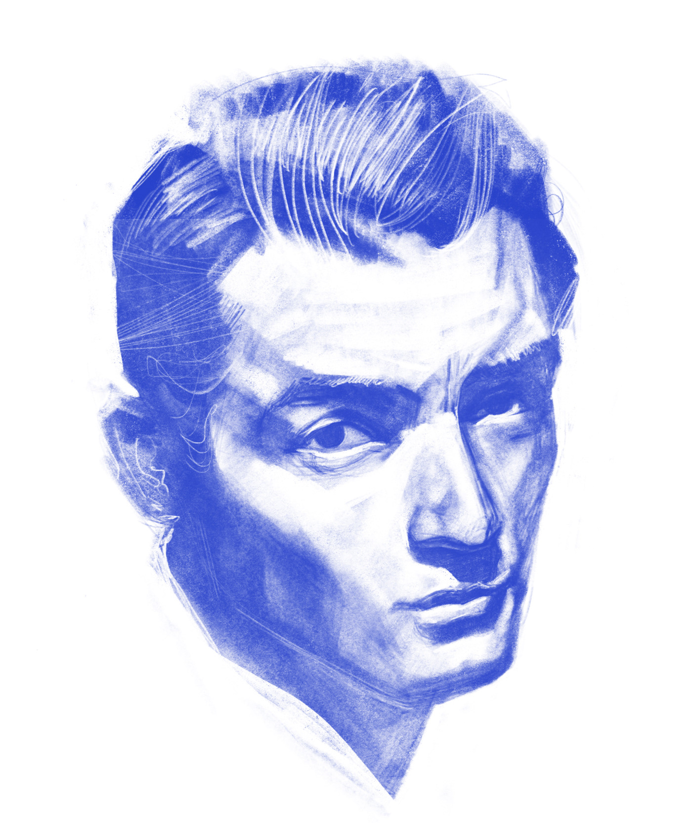 Portrait illustration of Gregory Peck