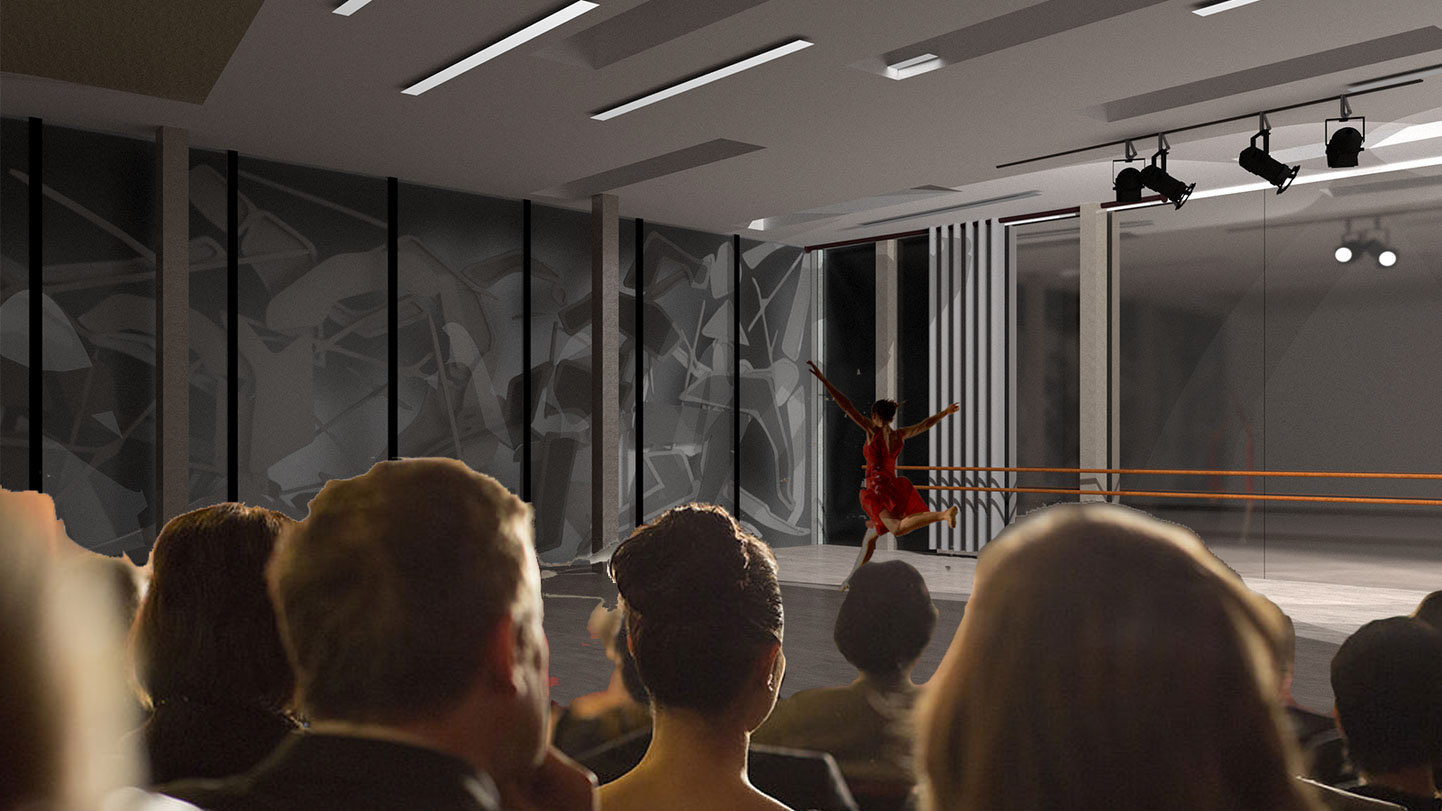 An evening performance render