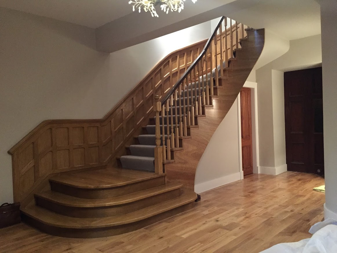 The new ground floor staircase