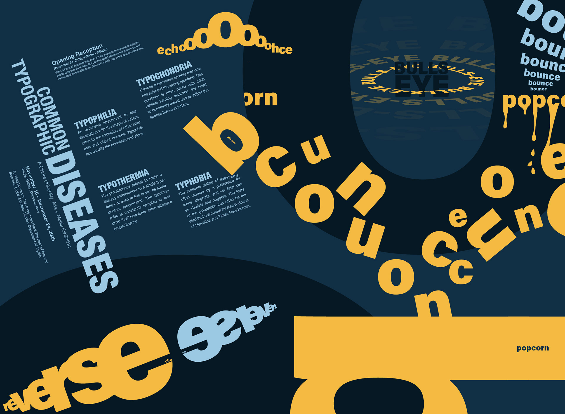Typographic Disease Broadside