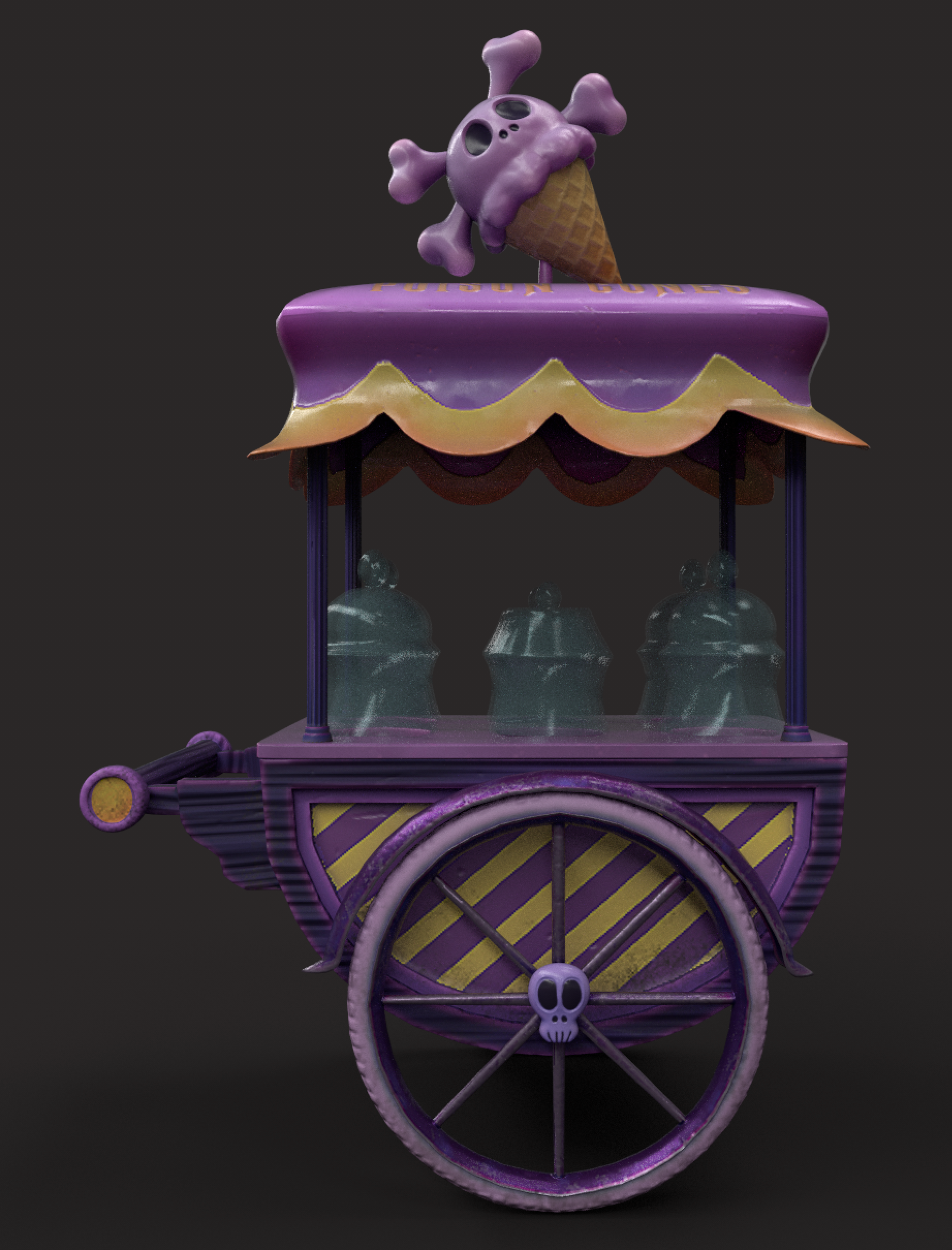 Poison Cones ice cream cart