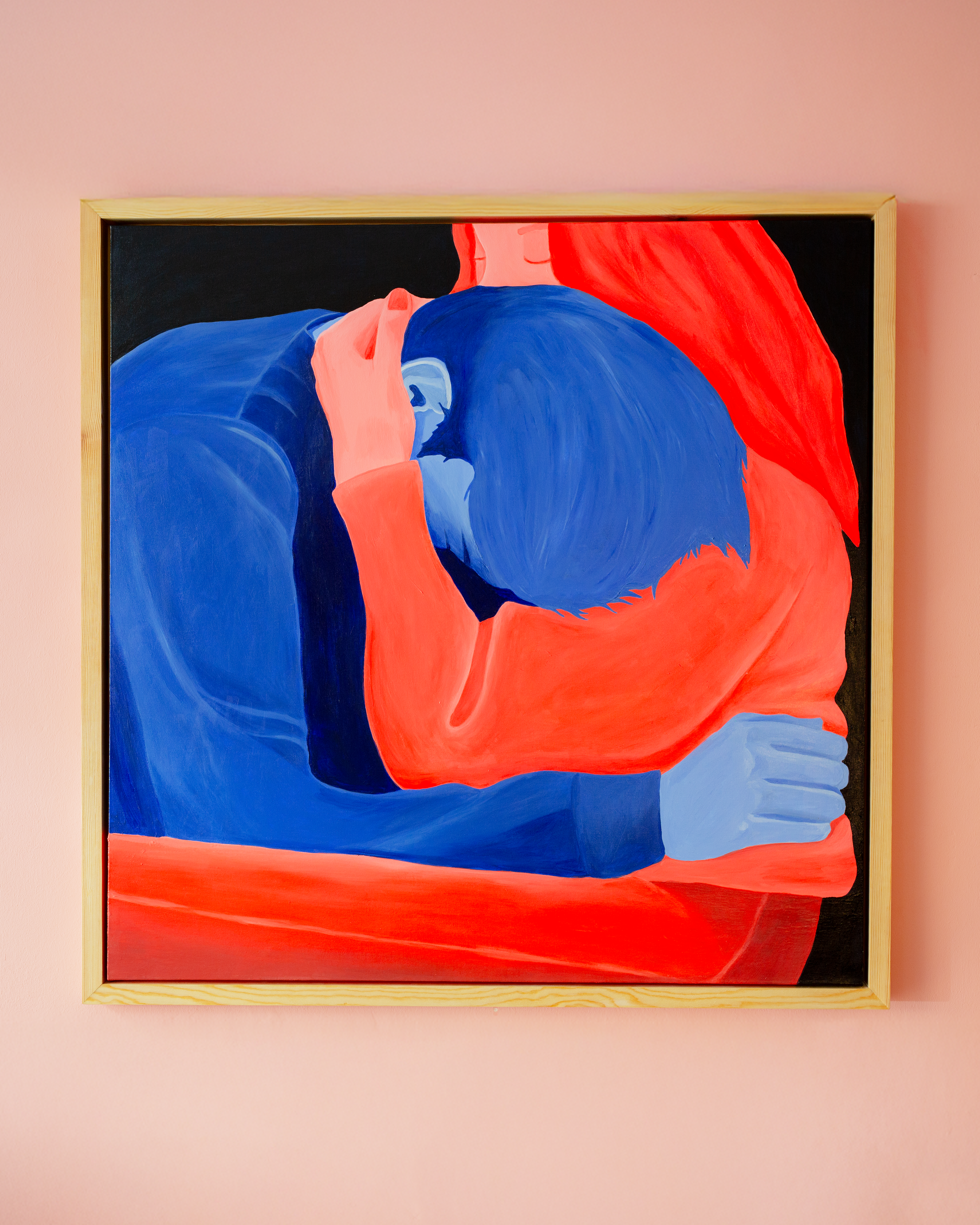  » Fin « / 100x100cm / Schattenfugenrahmen Tanne, geölt