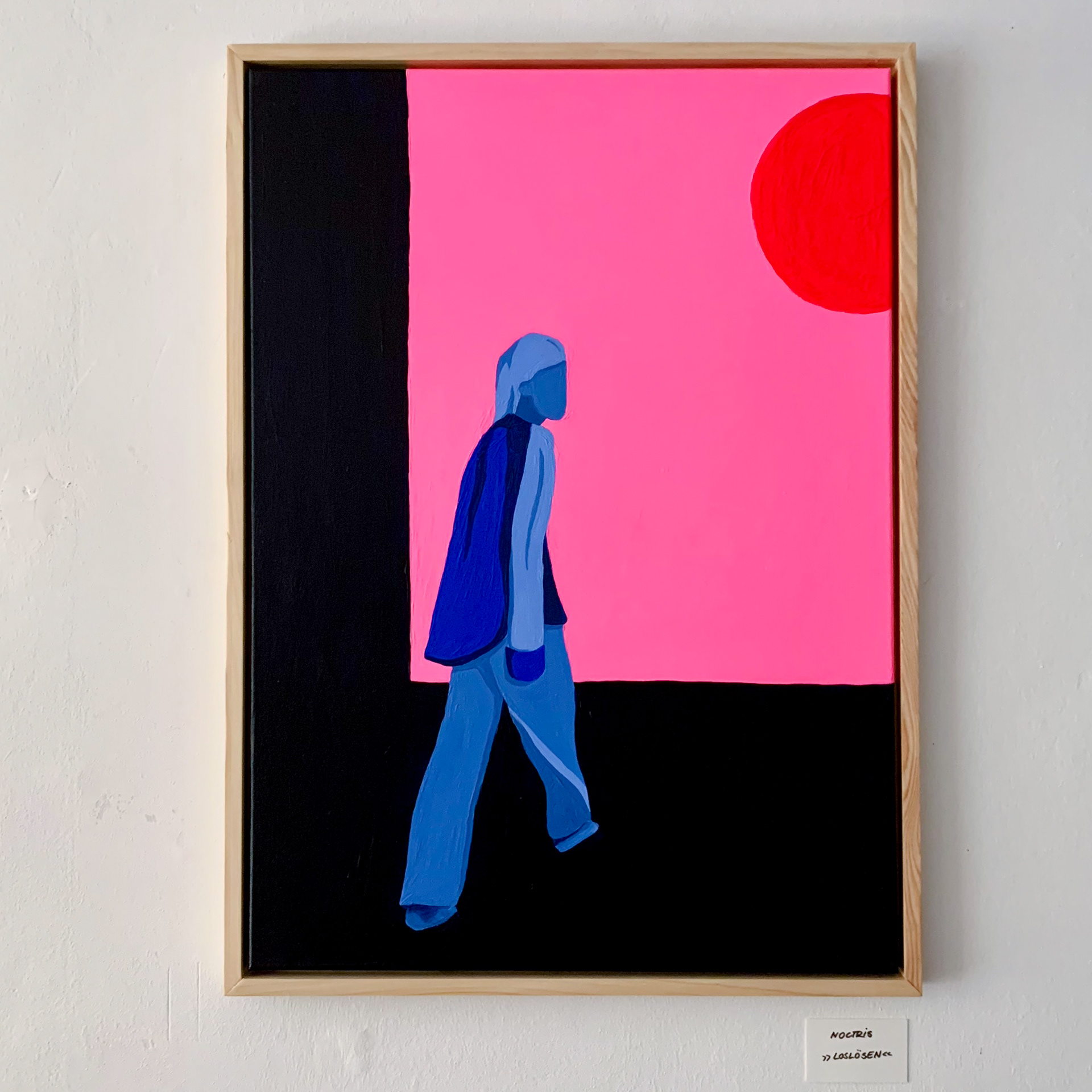 » Loslösen « / 50x70cm / Schattenfugenrahmen Tanne, geölt