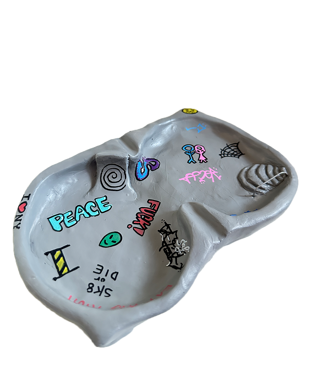Skatepark Ashtray, 2024 polymer clay & acrylic paint