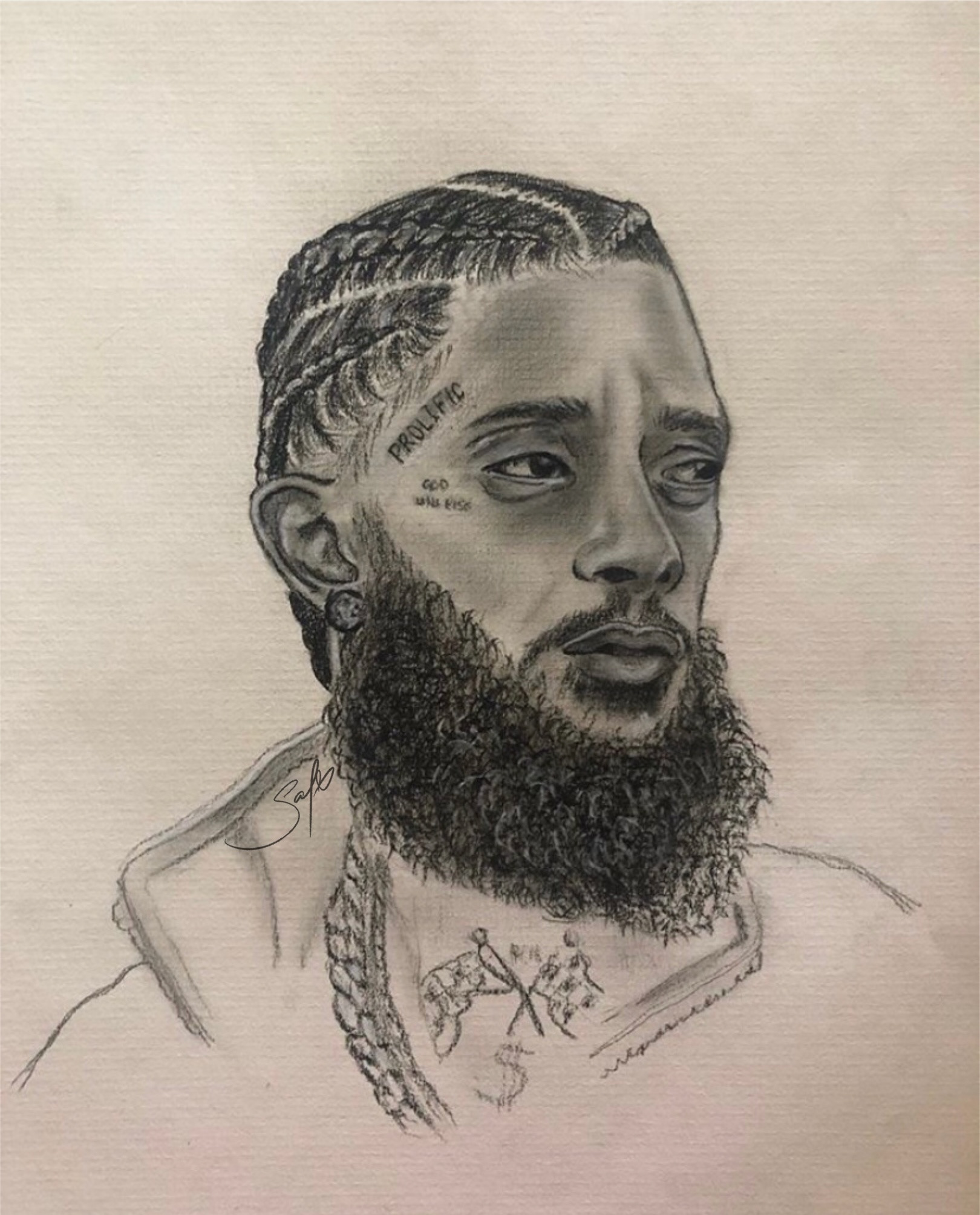 Neighborhood Nip, 2019 charcoal