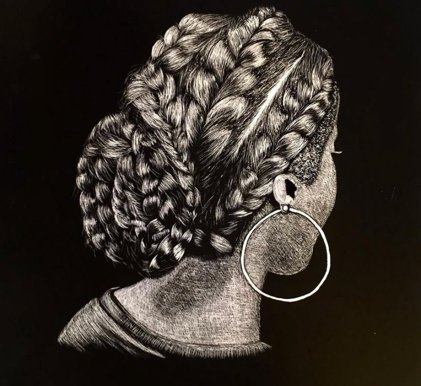 Starra, 2016 scratchboard